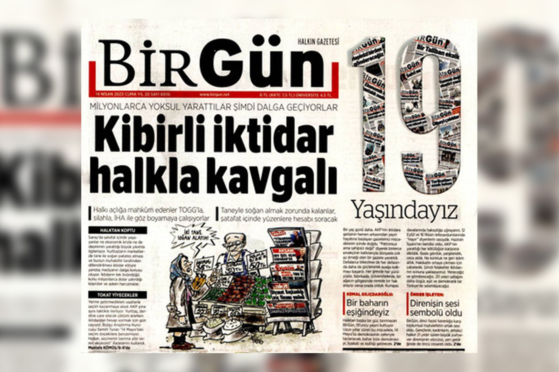 BirGün gazetesi 19. yaşını kutluyor