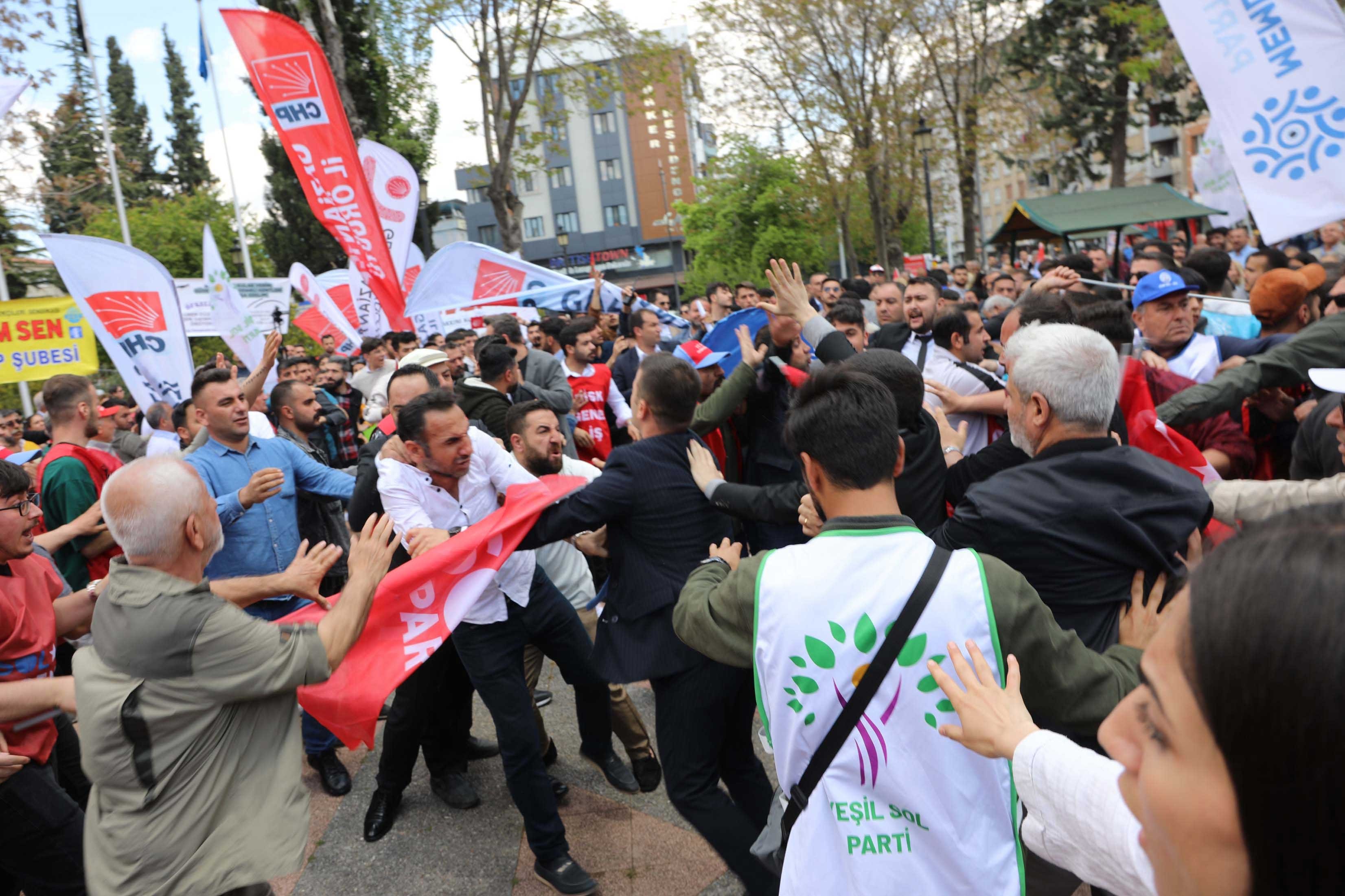 Memleket Partililer CHP'liler ile kavga etti, İnce'nin hedefi HDP oldu