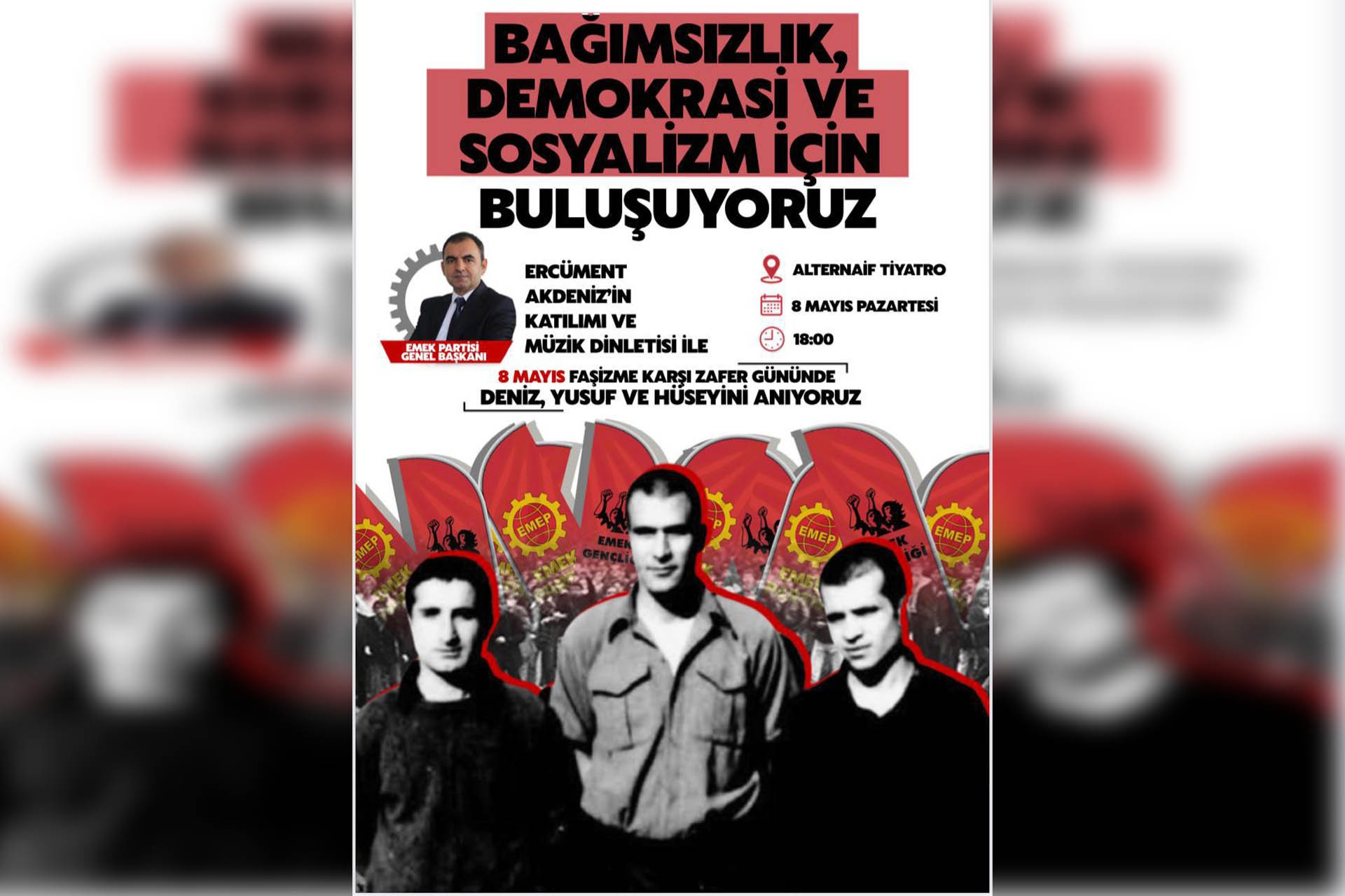 EMEP Kocaeli İl Örgütü 8 Mayıs'ta Denizleri anacak