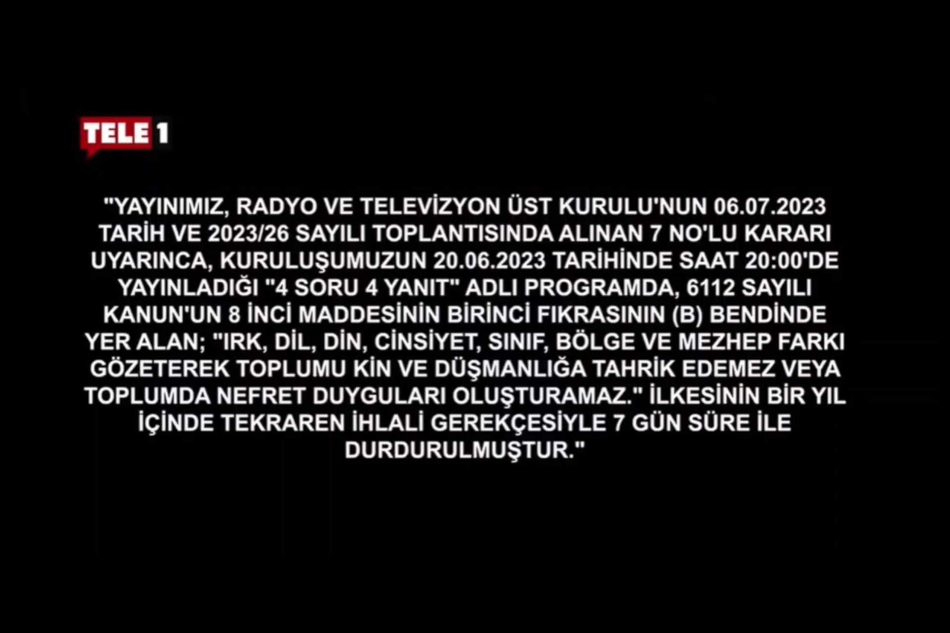 Tele1'in karartılmasına tepkiler sürüyor: "Dayanışmayı büyüteceğiz!"