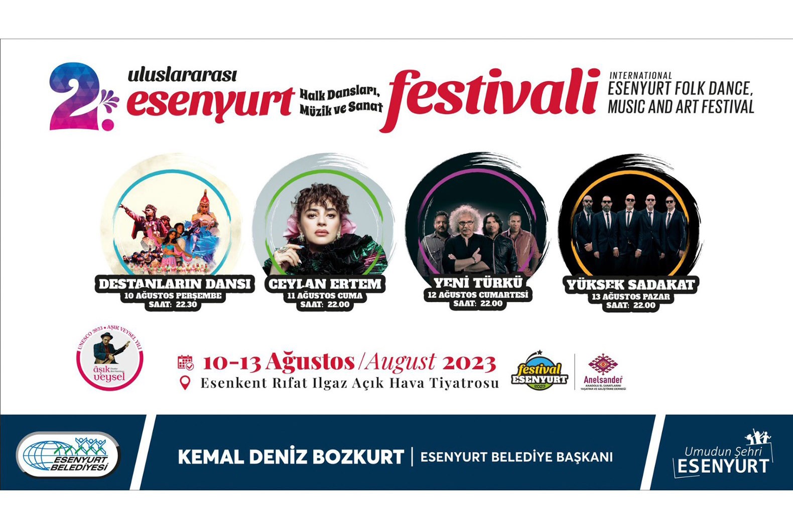 2. Uluslararası Esenyurt Halk Dansları, Müzik ve Sanat Festivali başlıyor