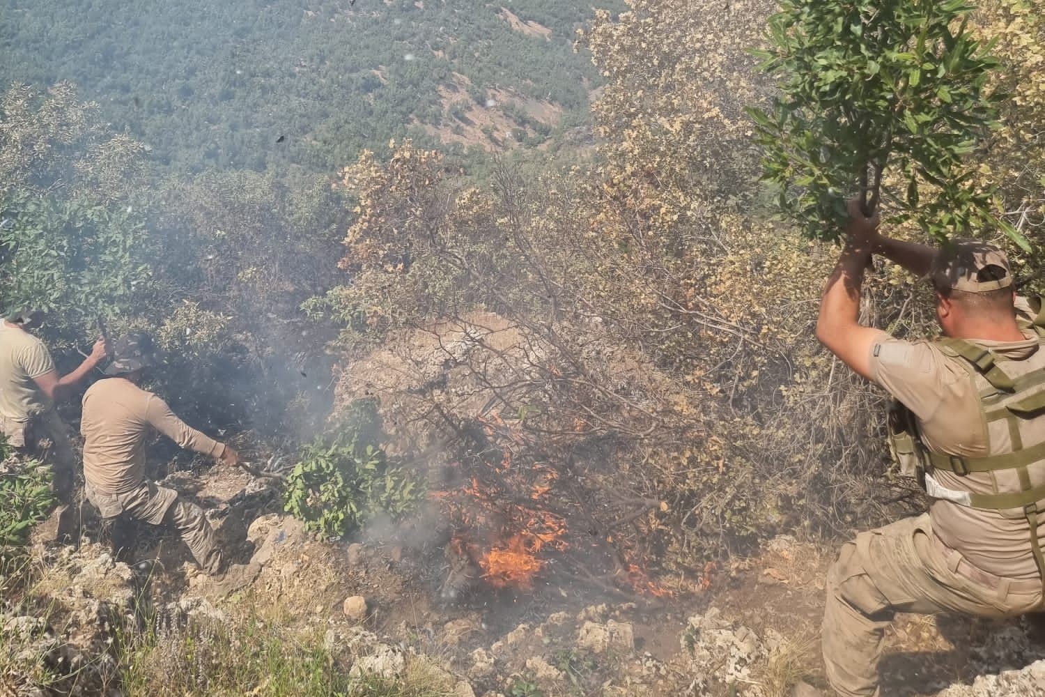 Siirt’te orman yangını 52 saatte söndürüldü