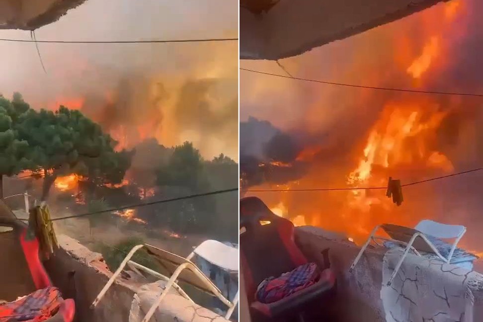 Maltepe'de evlere de yaklaşan orman yangını kontrol altına alındı.