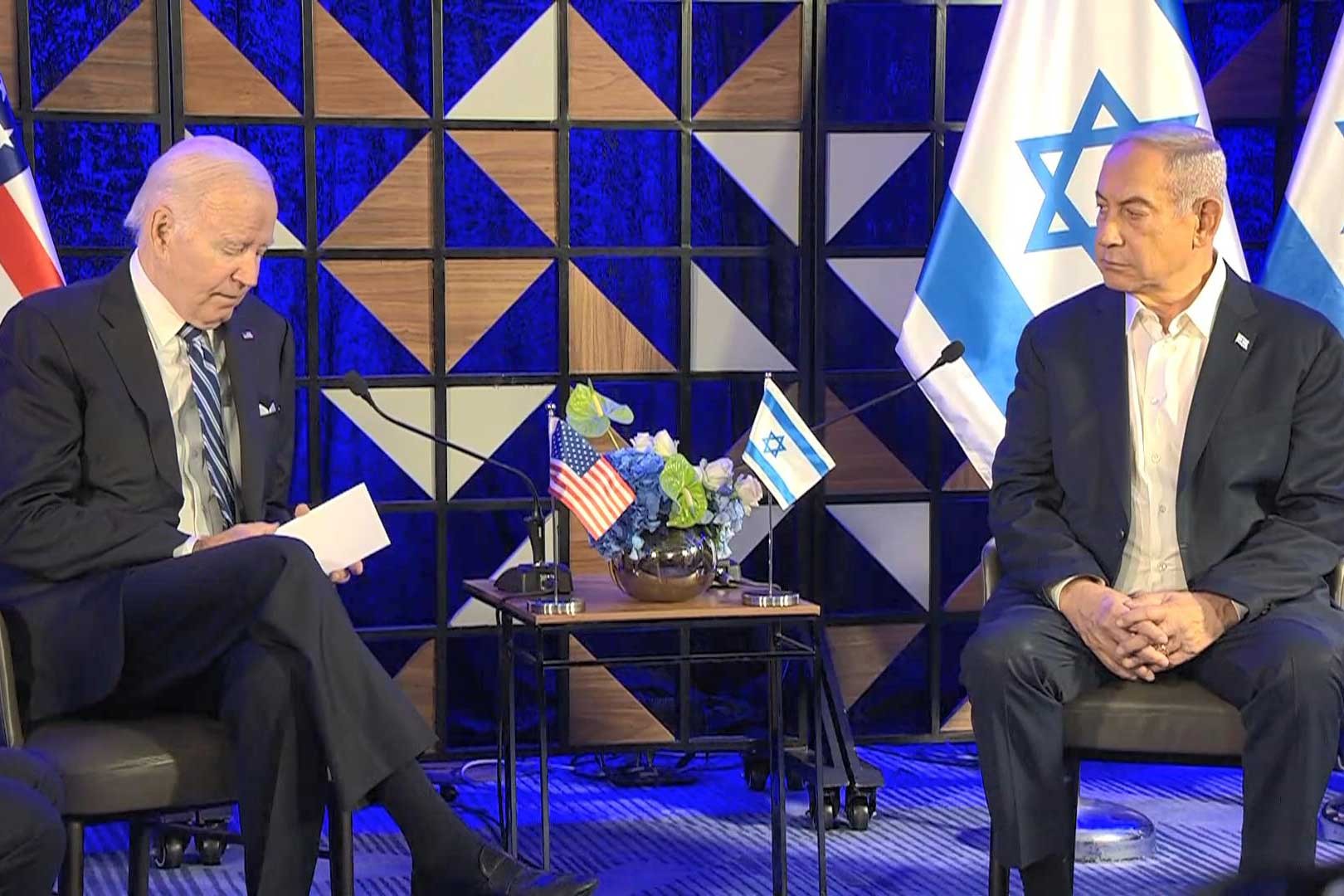 ABD Başkanı Joe Biden ve İsrail Başbakanı Binyamin Netanyahu