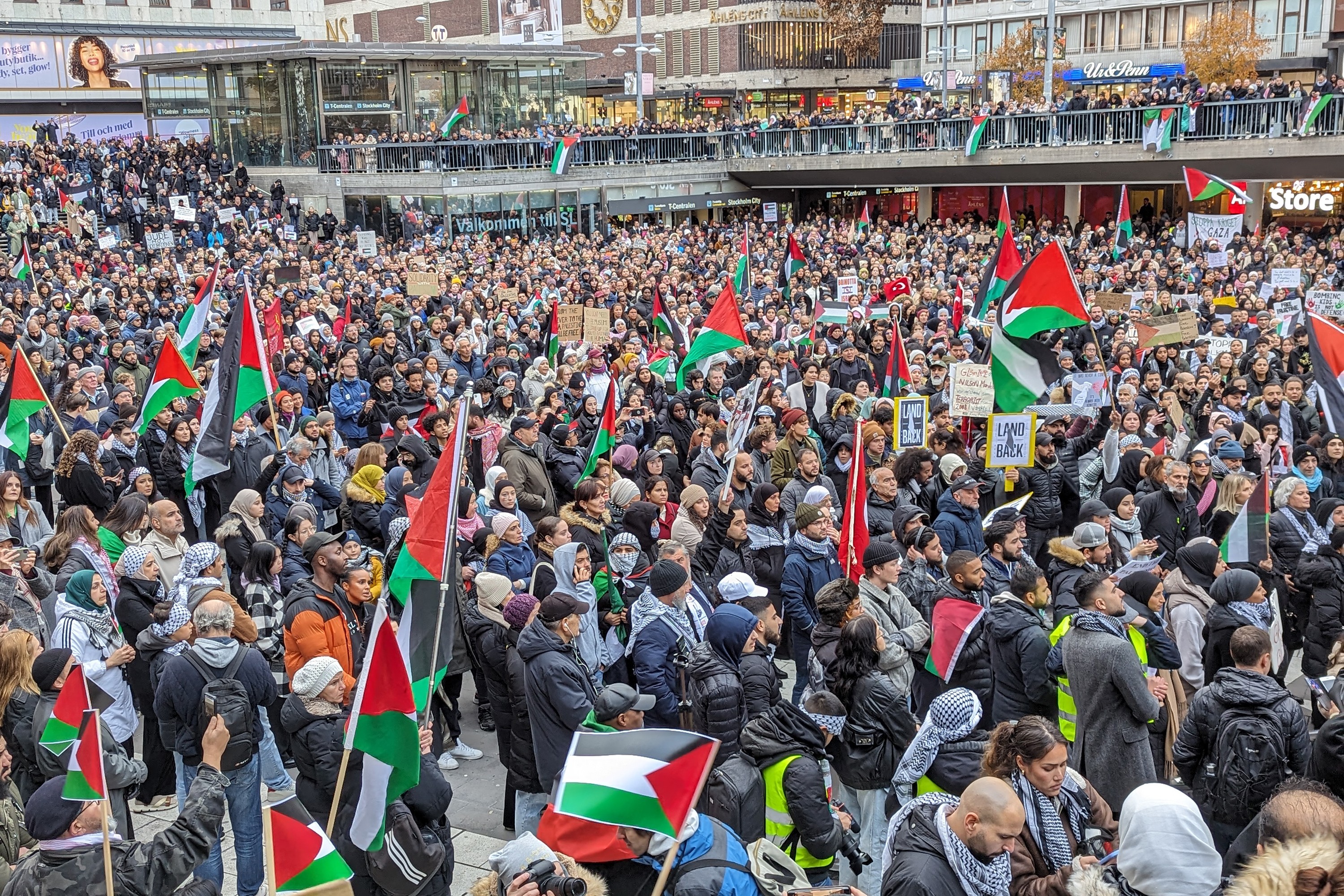 Stockholm'da Filistin eylemi