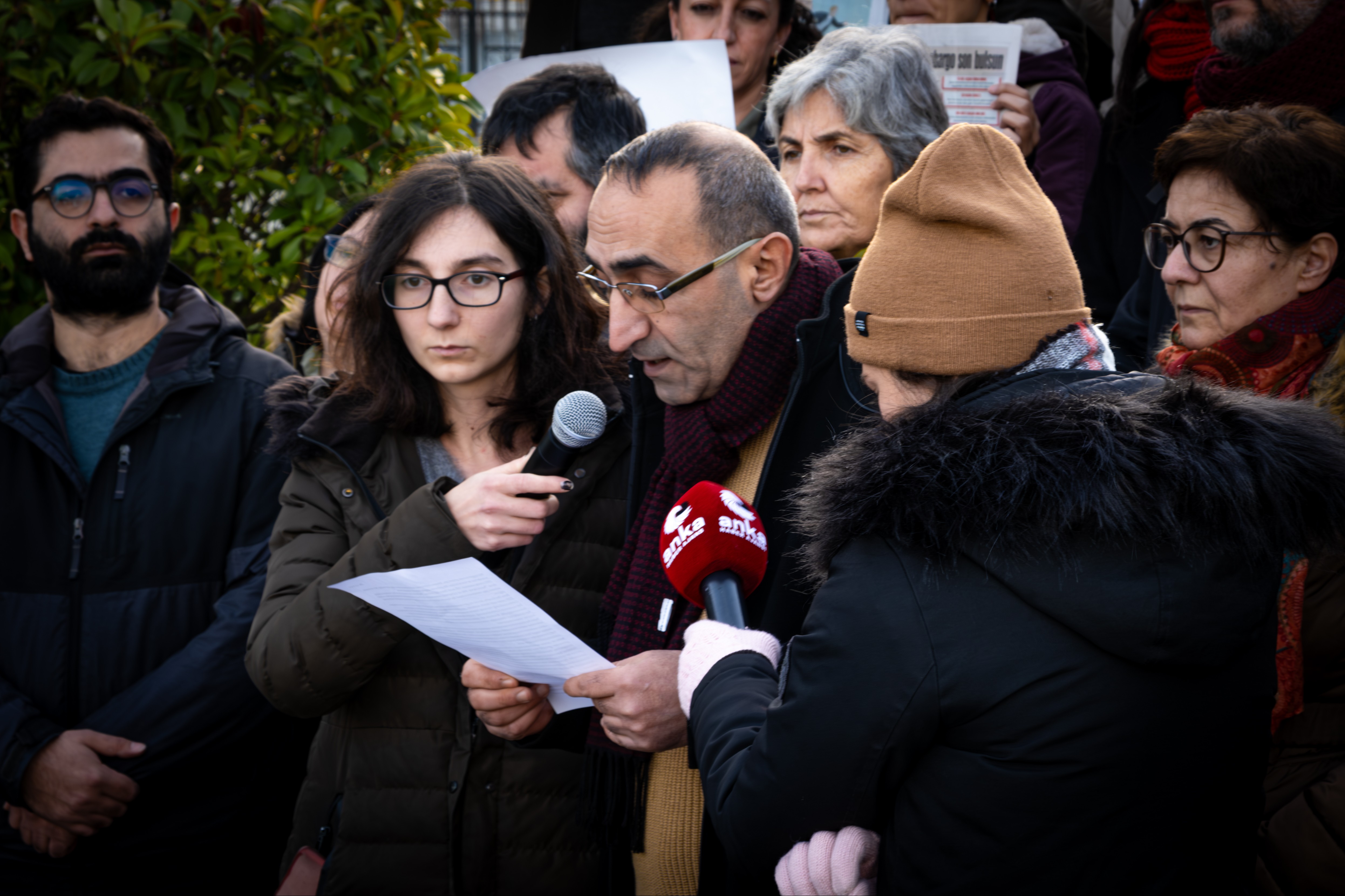 Evrensel gazetesi davası, basın açıklaması.