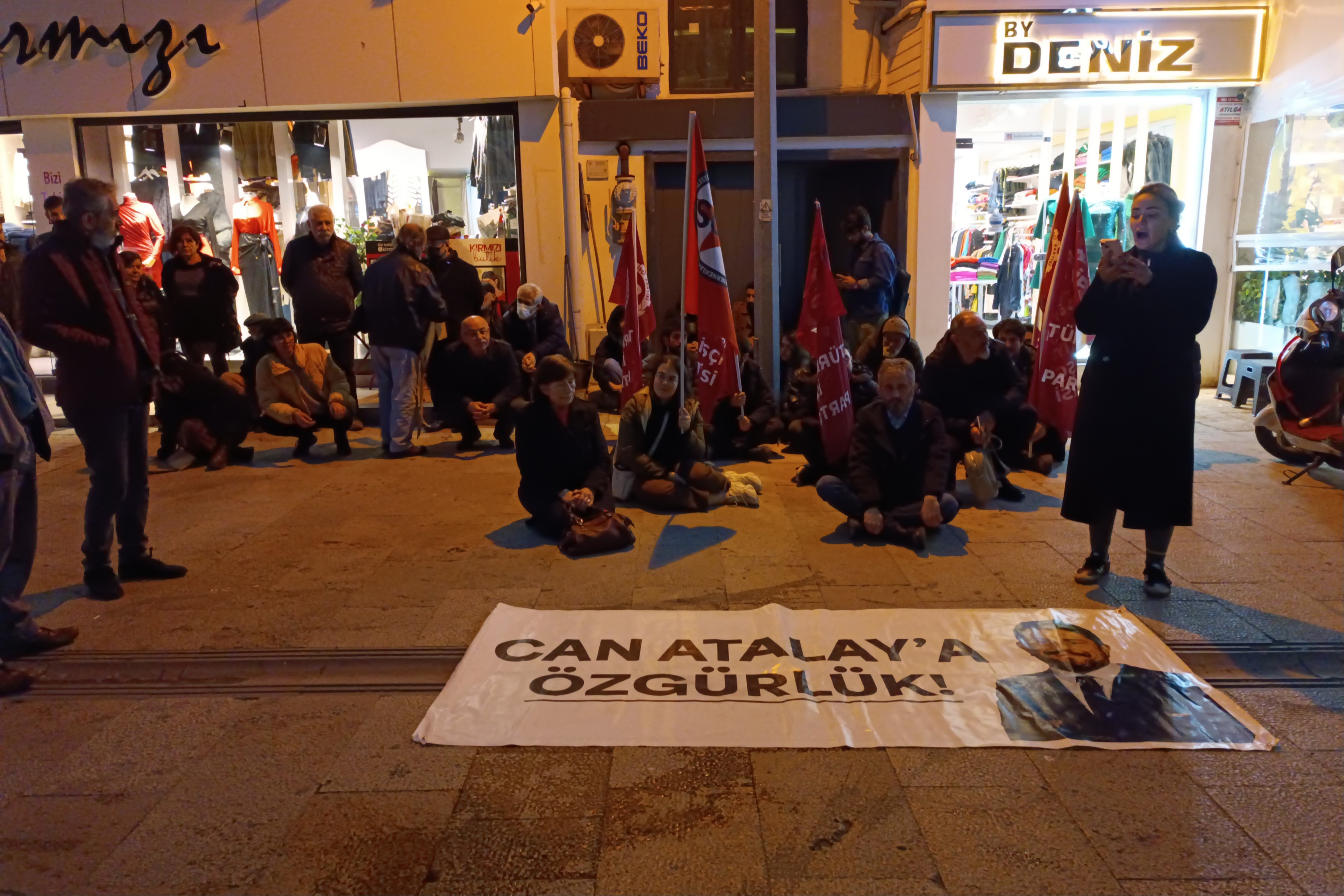 Denizli'de Can Atalay için eylem