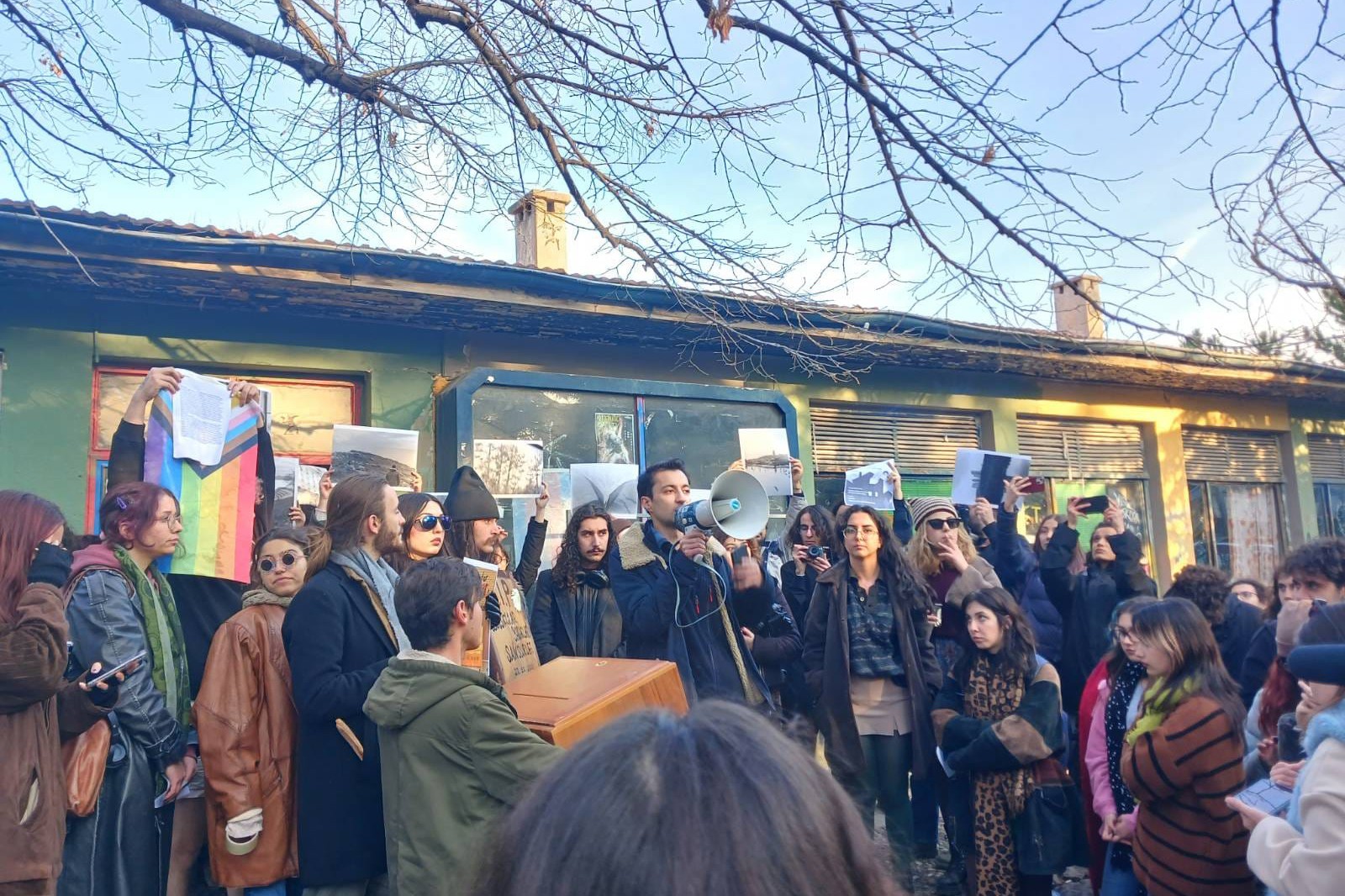 ODTÜ öğrencilerinin basık, yasak ve sansüre karşı eylem yaptı