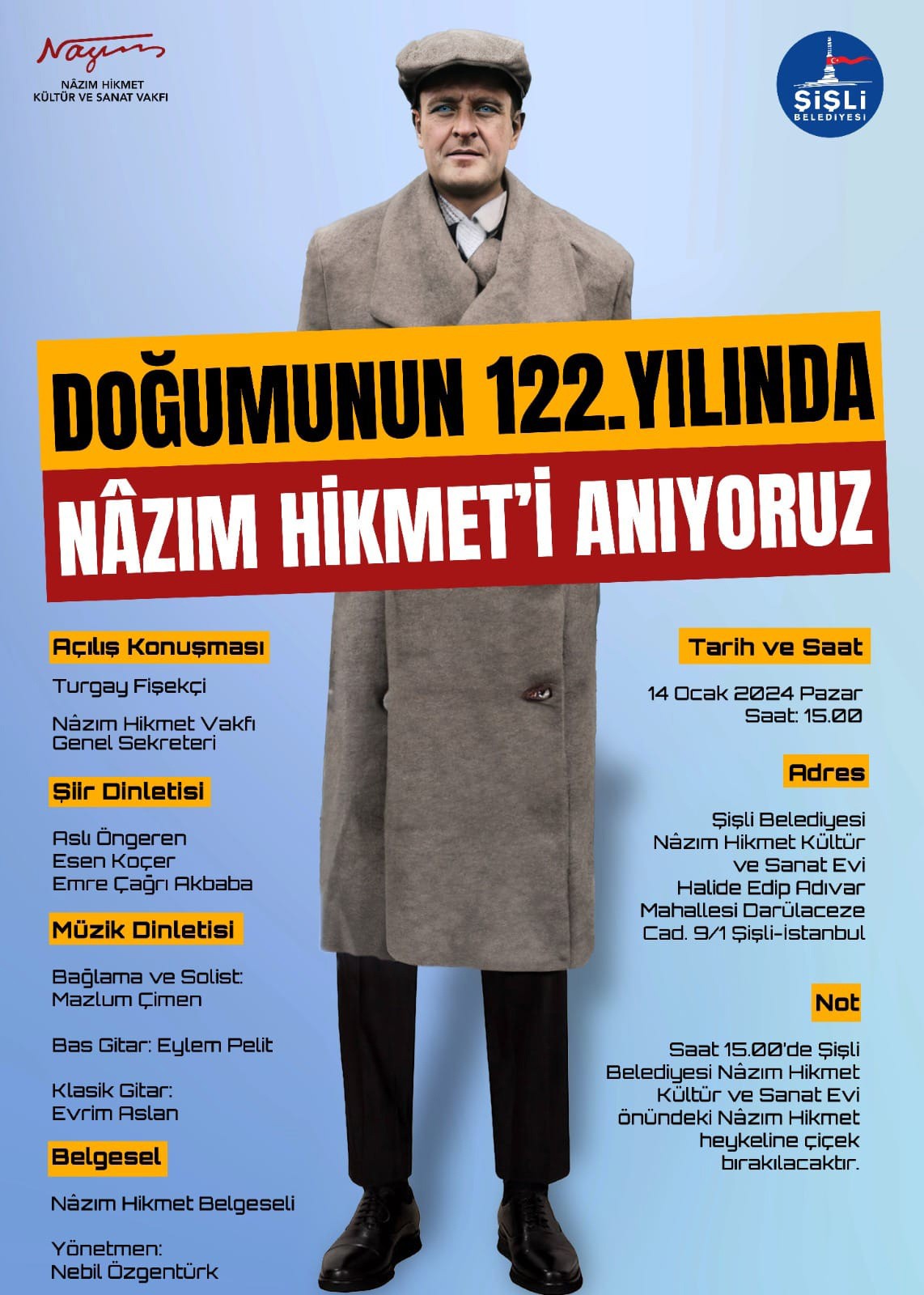 Nazım etkinliği duyurusu