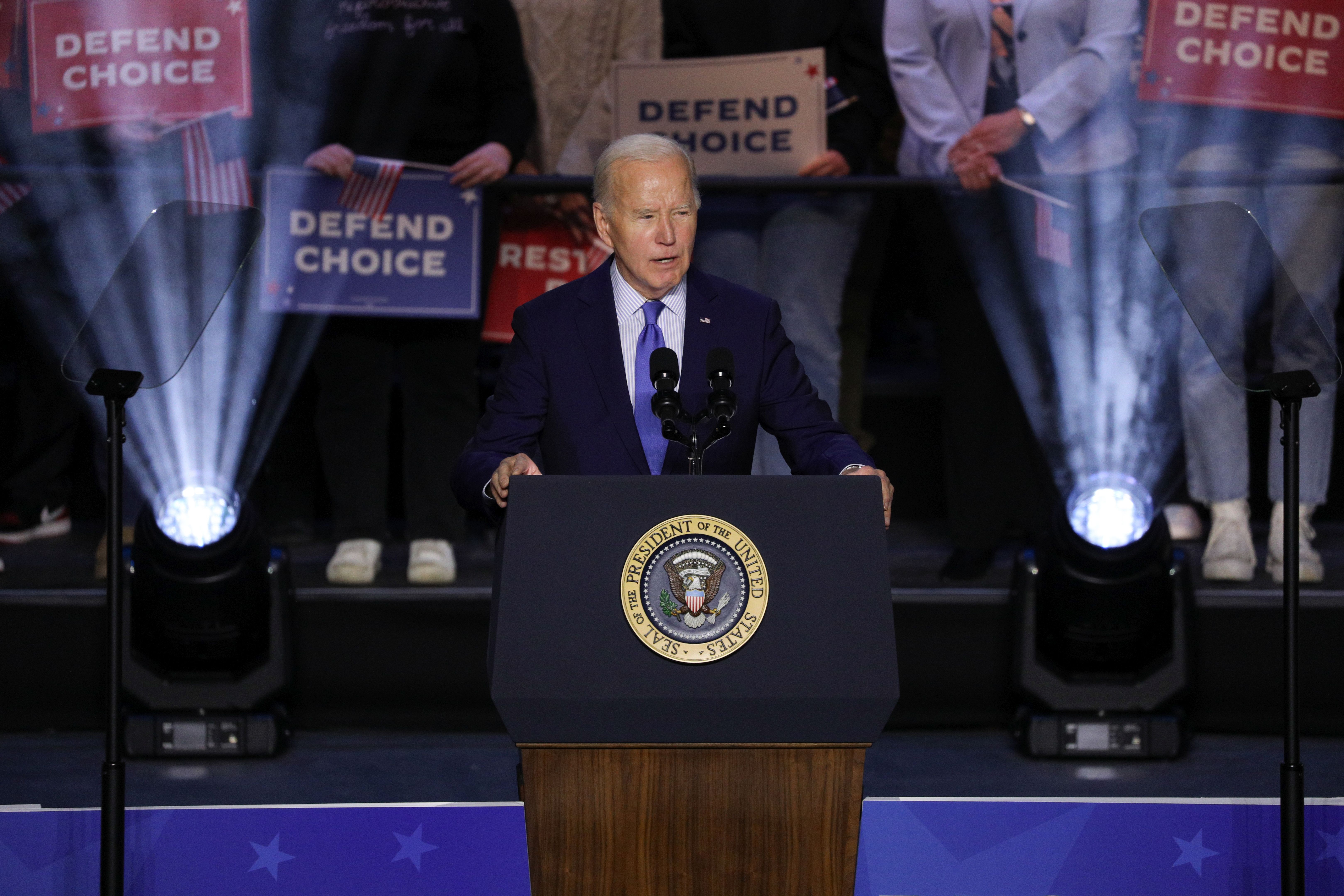 ABD Başkanı Biden'ın konuşması Filistin protestosuyla kesildi