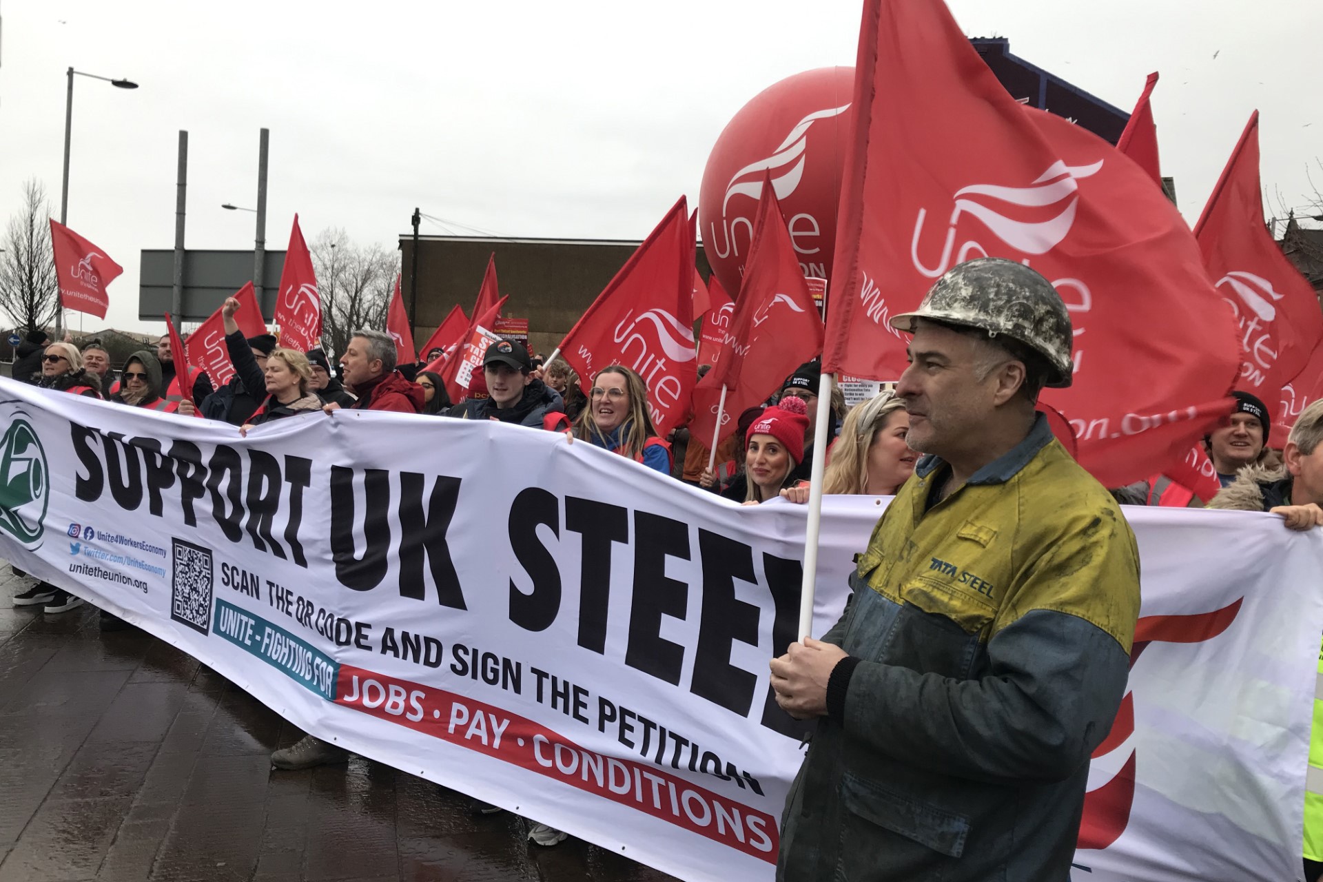 Port Talbot fabrikası işçileri 