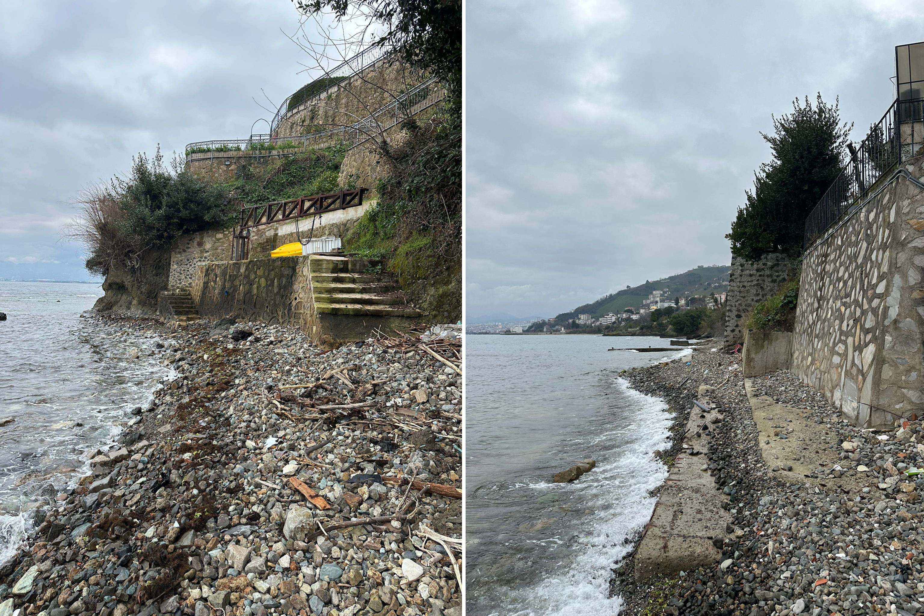 Ordu'da Güzelyalı mahallesi kıyıları işgal altında