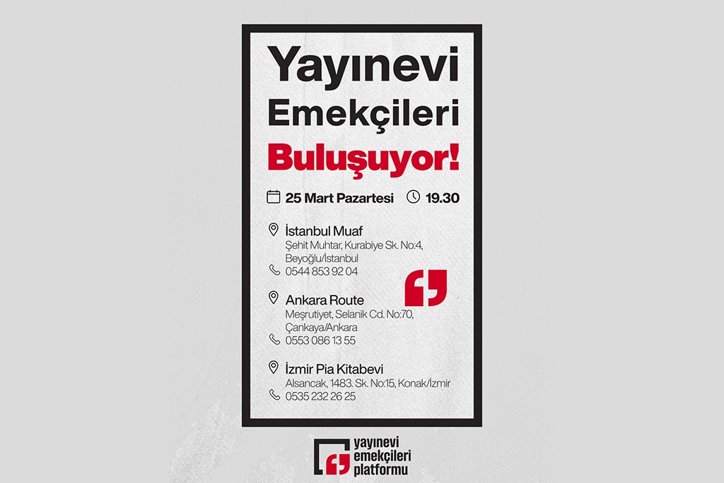 Yayınevi emekçileri buluşuyor