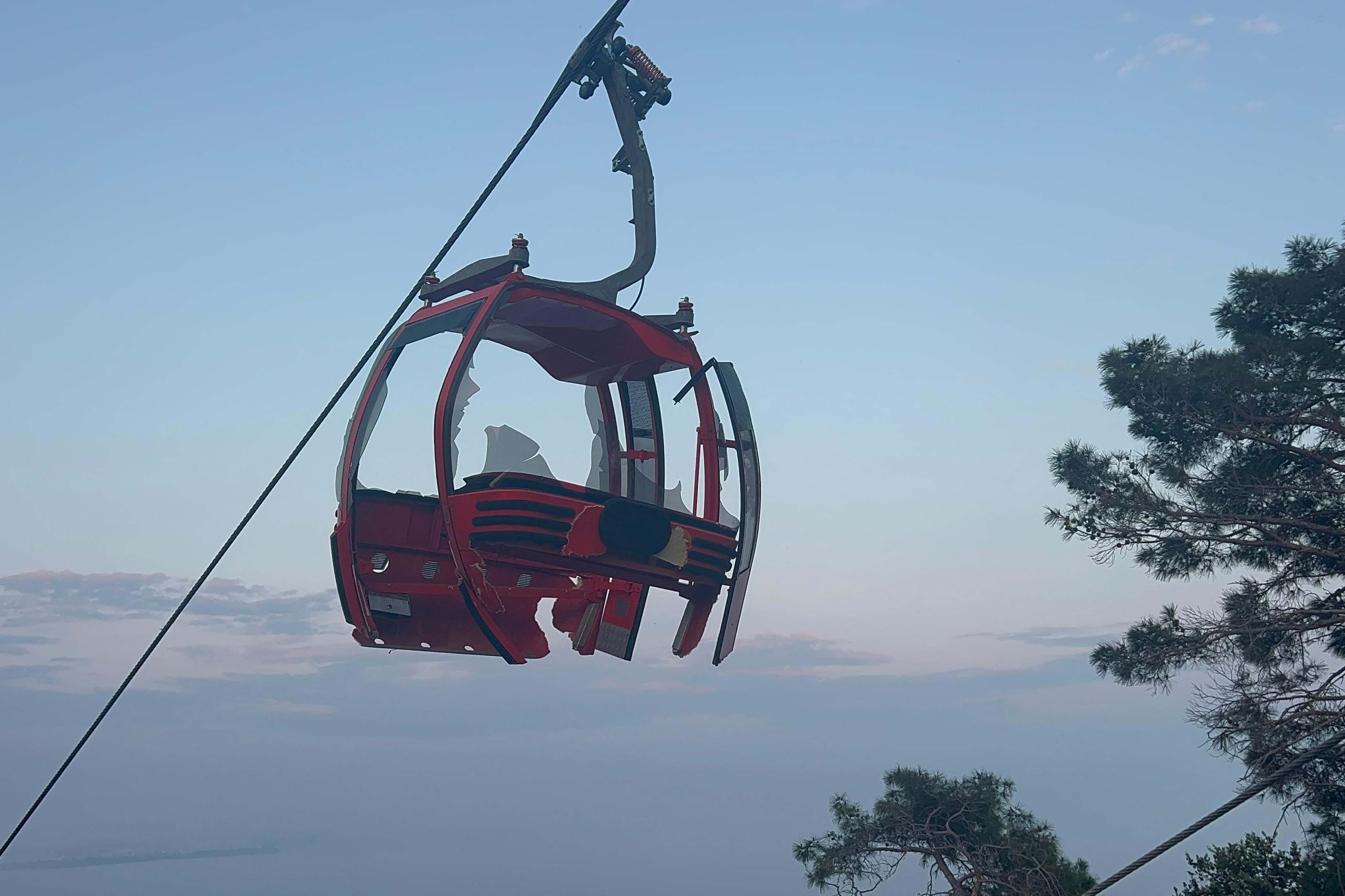 Antalya teleferik kazasında parçalanan kabin