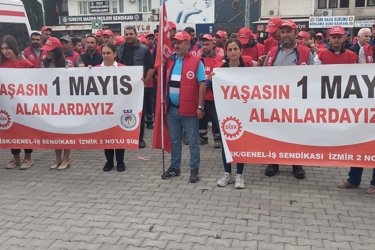 Bergama’da İzenerji işçilerinden 1 Mayıs çağrısı