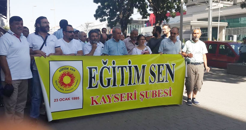 Kayseri’de gözaltılara tepki eylemi