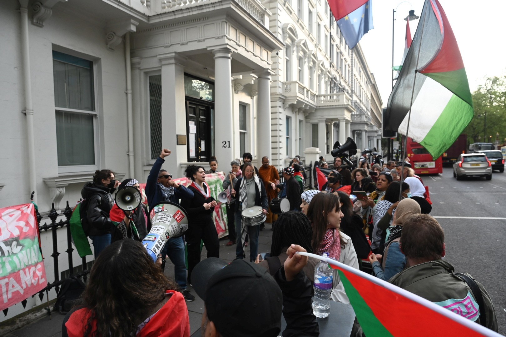 londra'da protesto