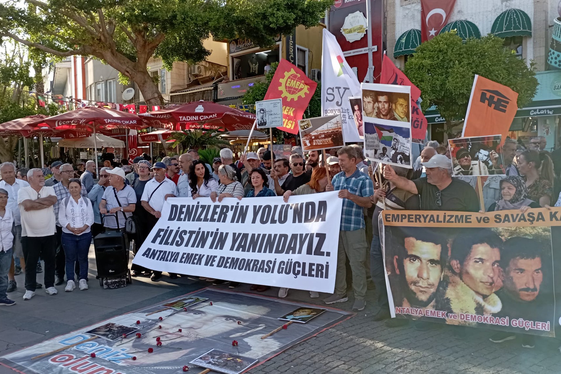 Antalya emek ve demokrasi güçleri denizleri andı 