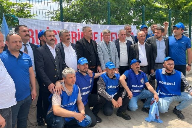 Çankırı'da Sumitomo fabrikası işçileri greve çıktı