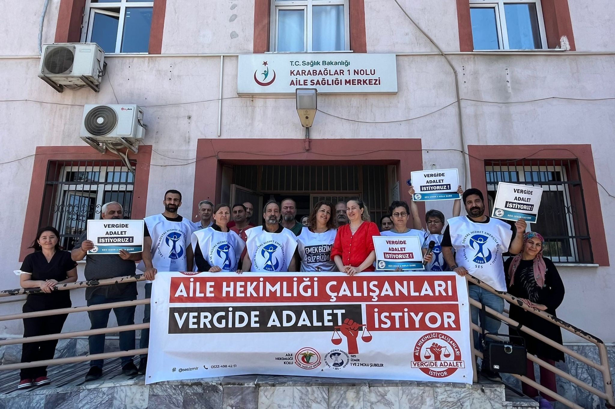 İzmir'de ASM çalışanlarından vergi açıklaması