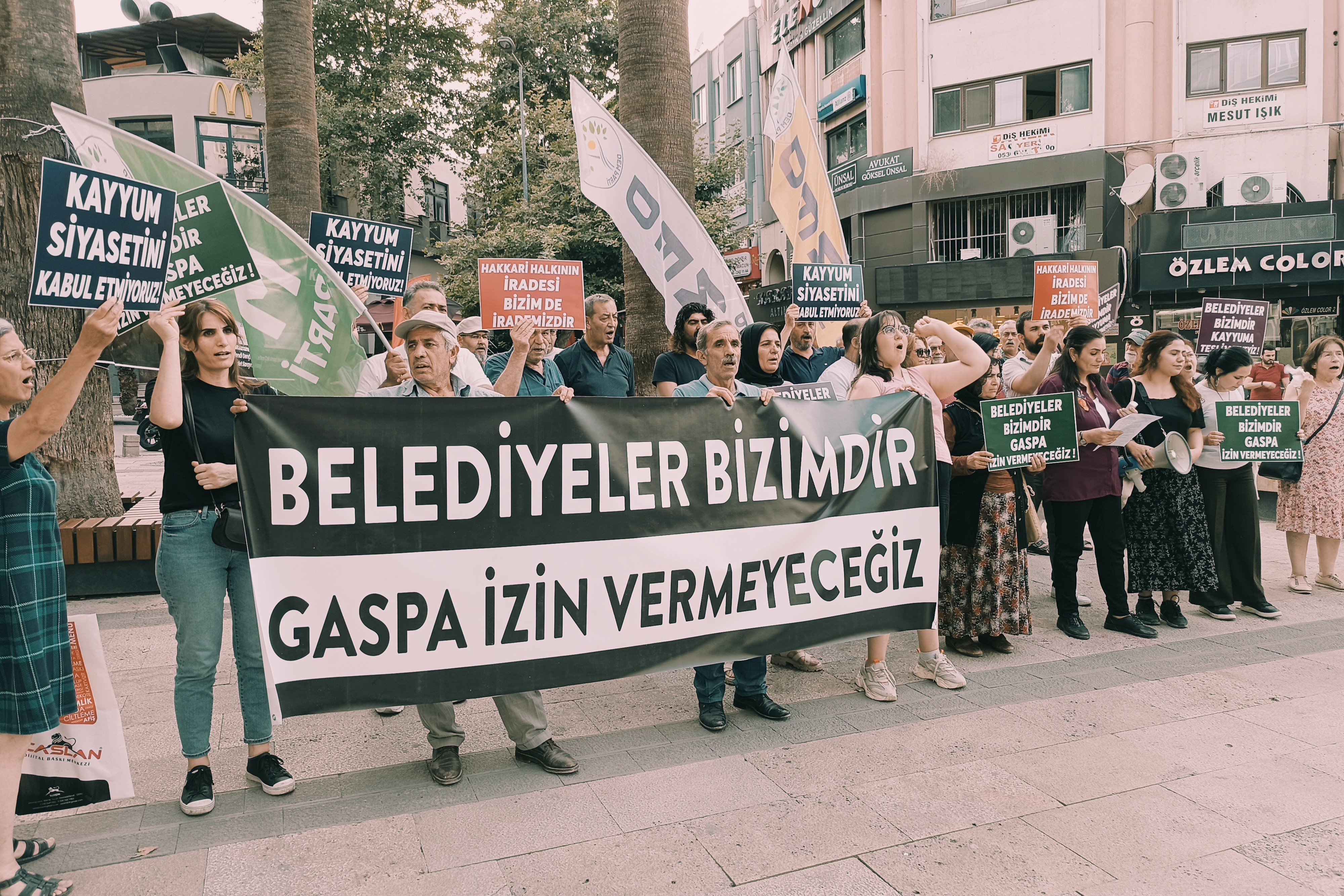 Denizli kayyum protesto 