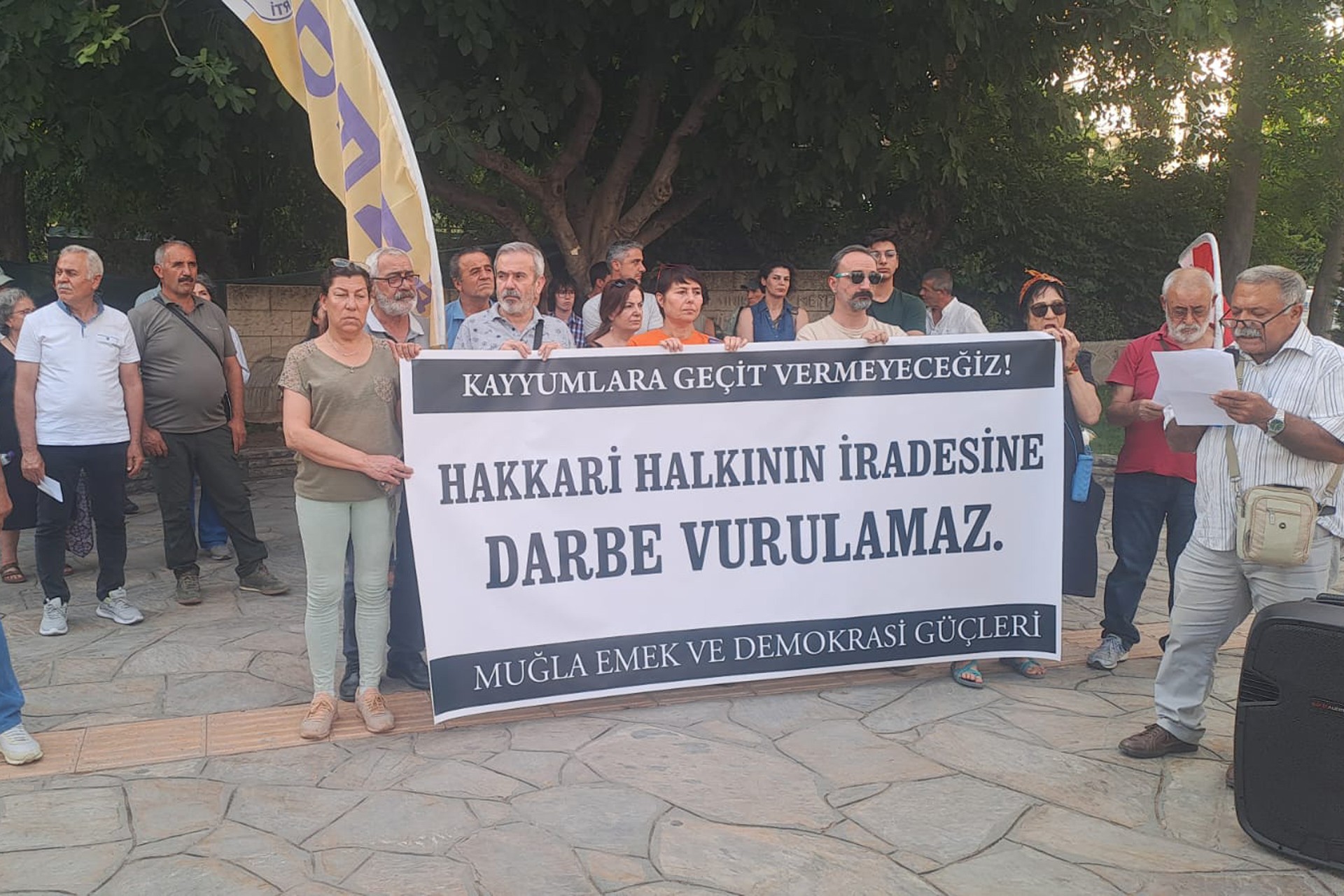 Muğla kayyum protesto 