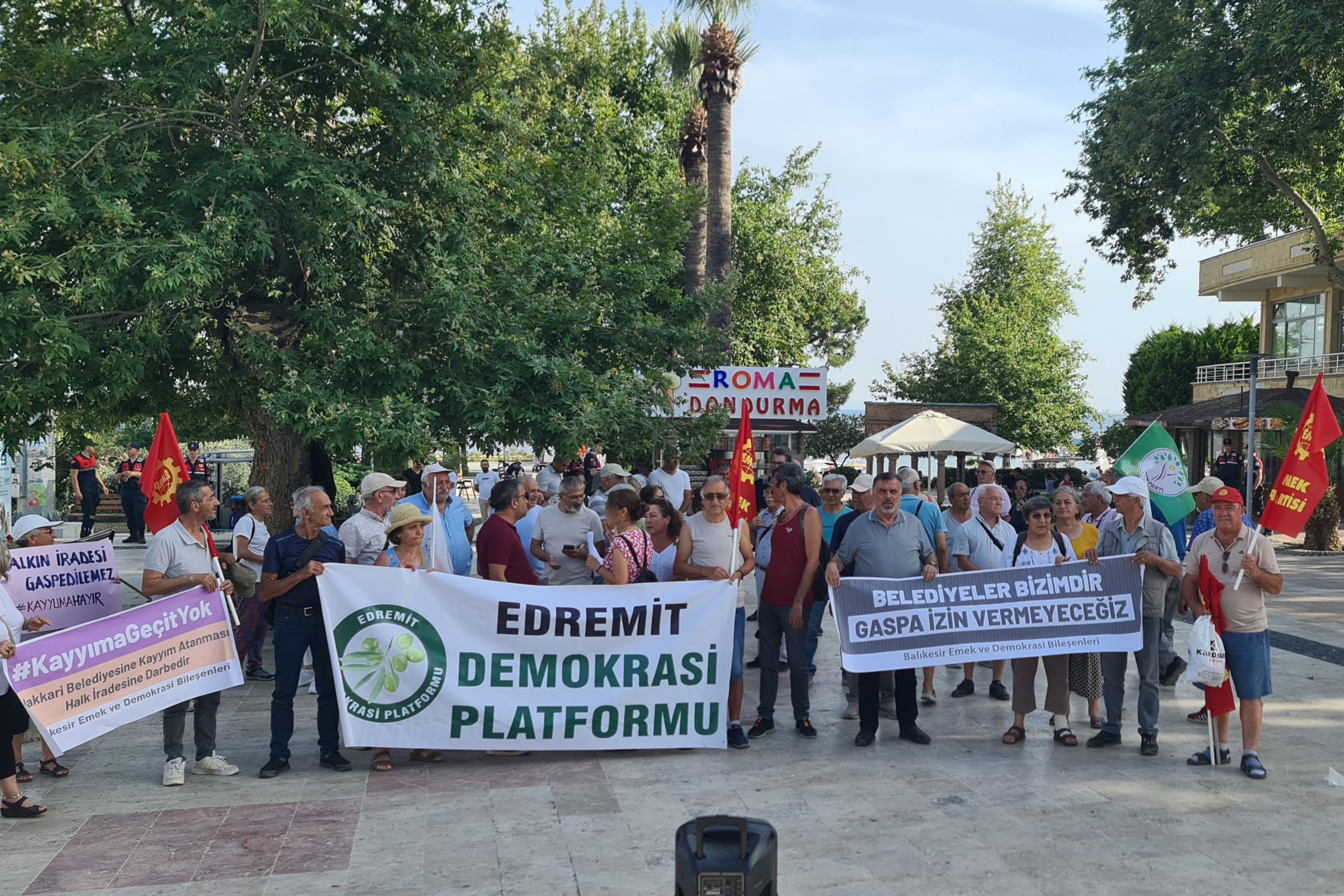 Balıkesir kayyum protesto 