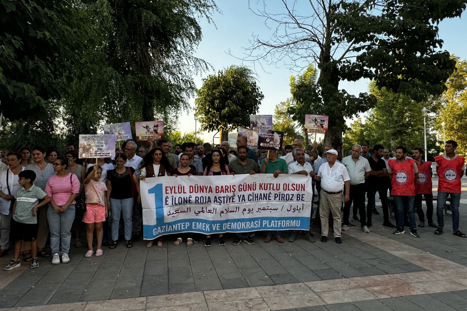 Antep'te düzenlenen 1 Eylül yürüşüyü