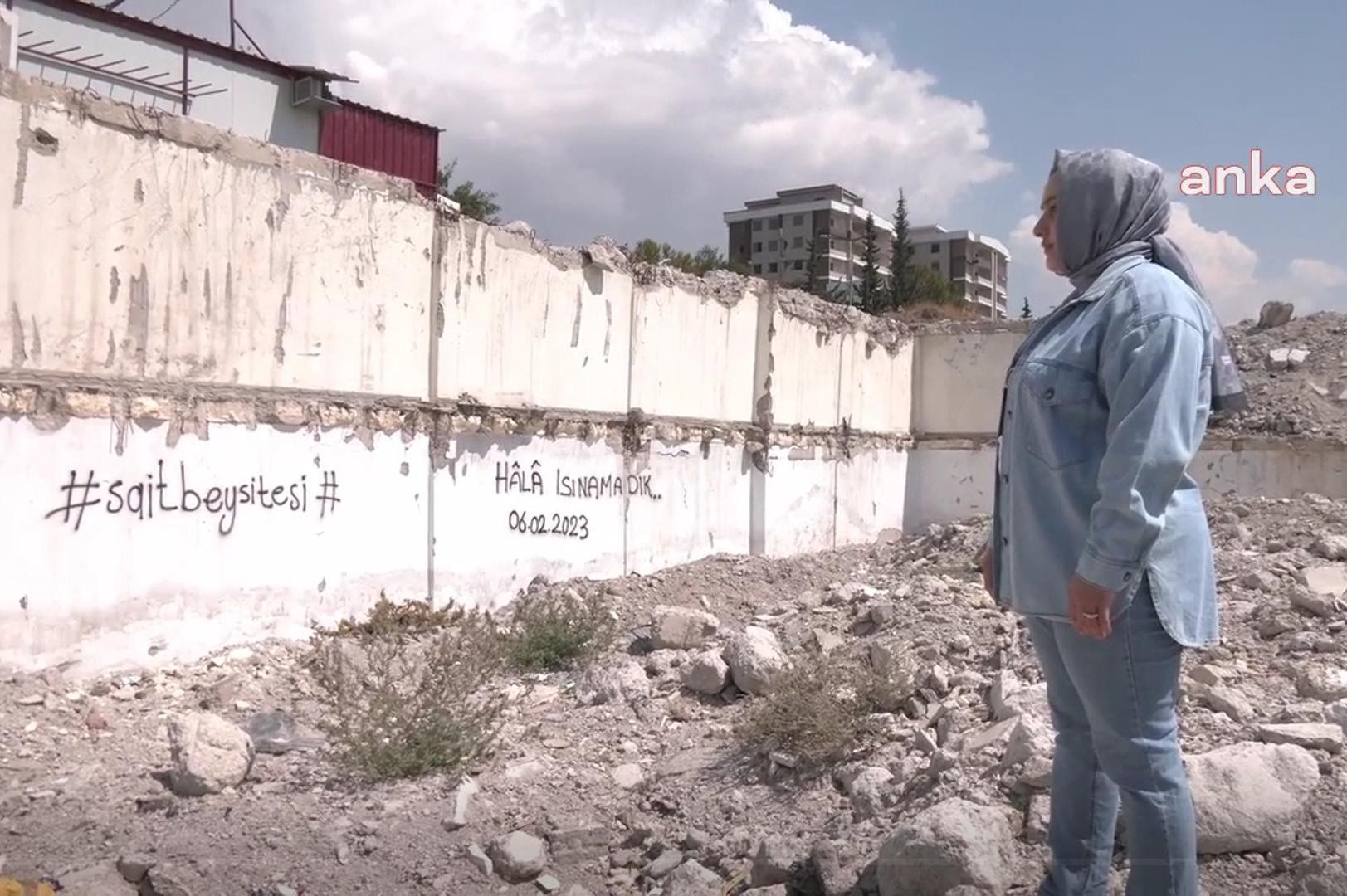 Saitbey Sitesi'nde hayatını kaybedenlerin ailelerinden Tuba Erdemoğlu