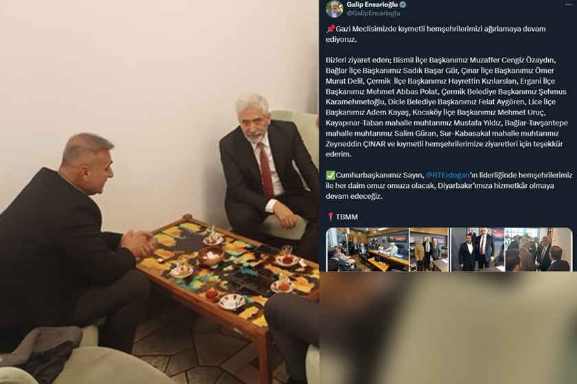 AKP'li Ensarioğlu Narin'in katil zanlısı amcası Salim Güran'ı Meclis'te ağırlamış