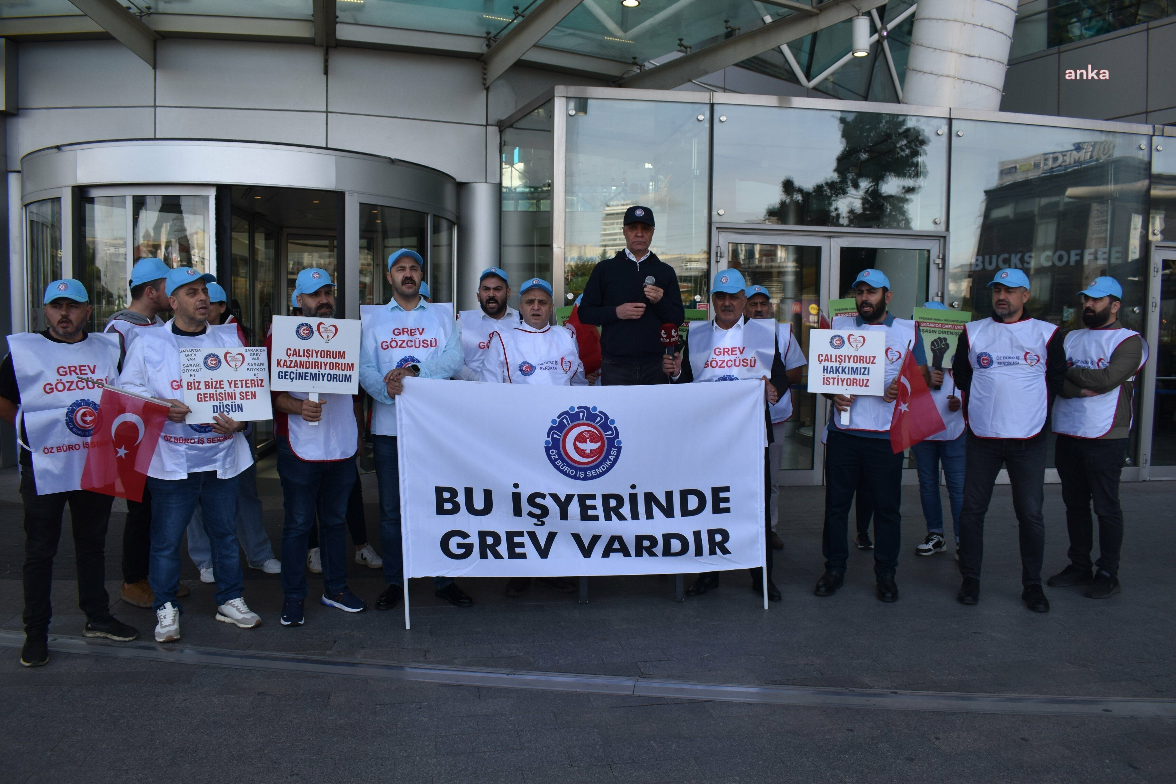 Grevdeki Sarar işçileri İstanbul'da