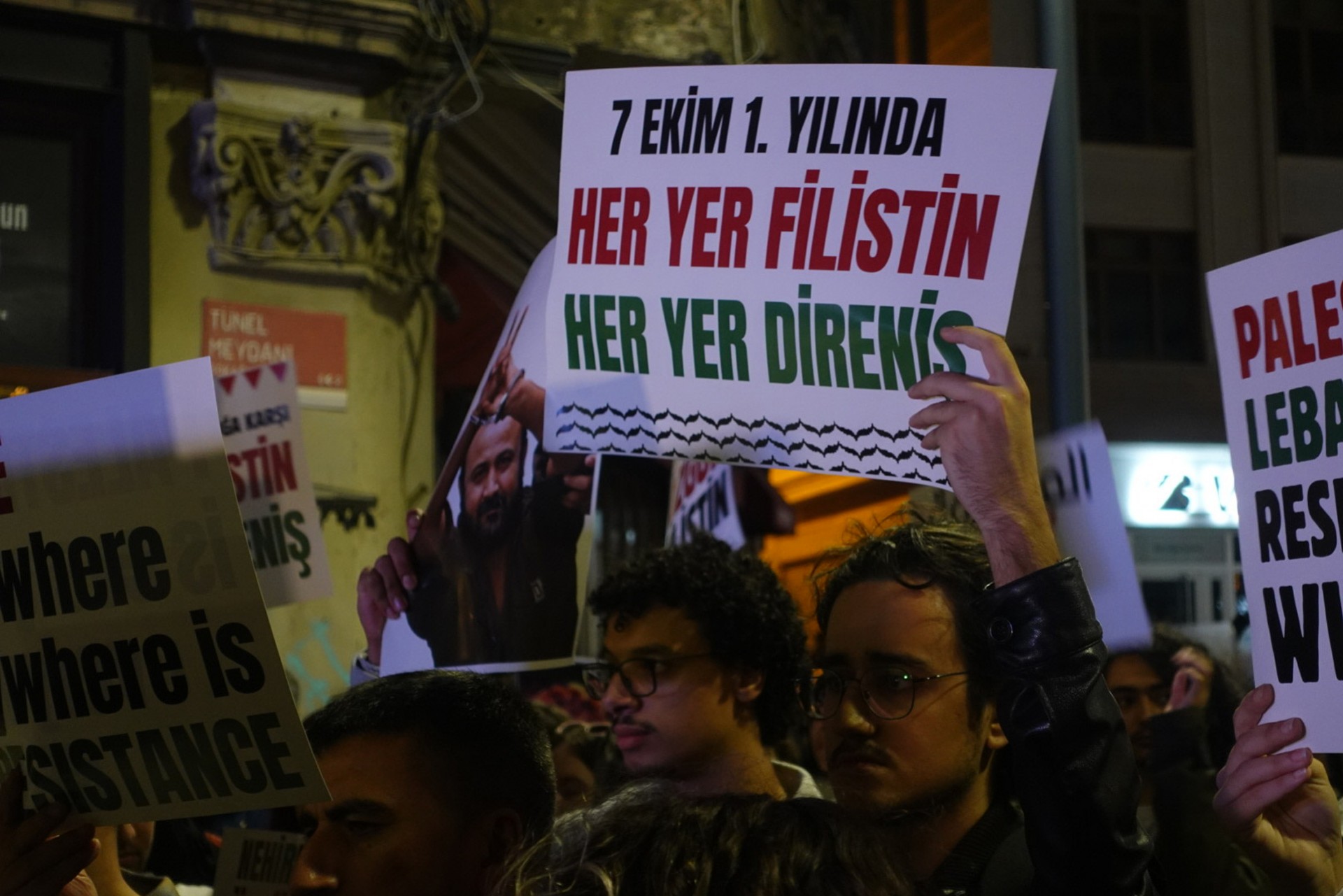 Taksim Filistin eylemi 