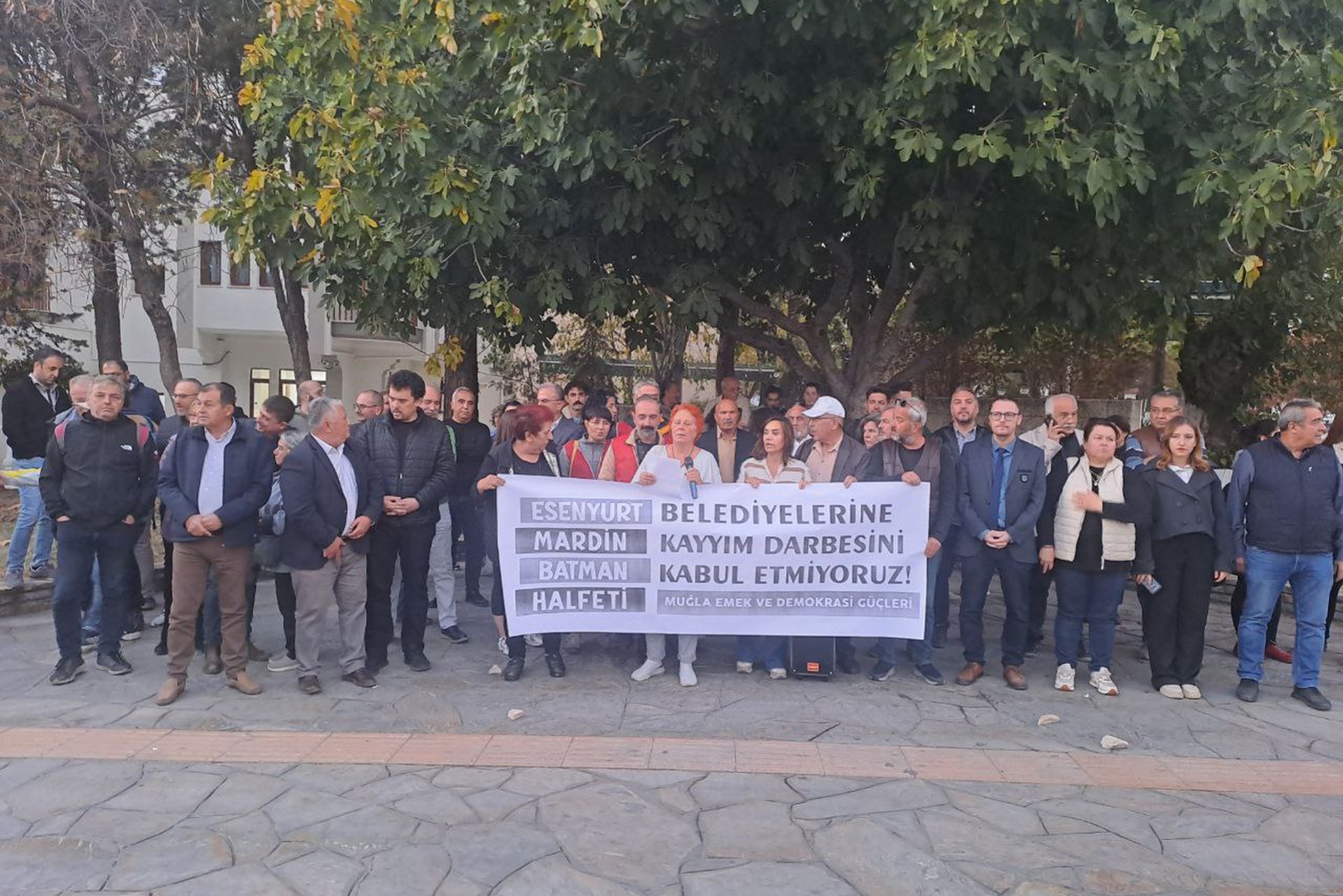 Muğla kayyım protesto