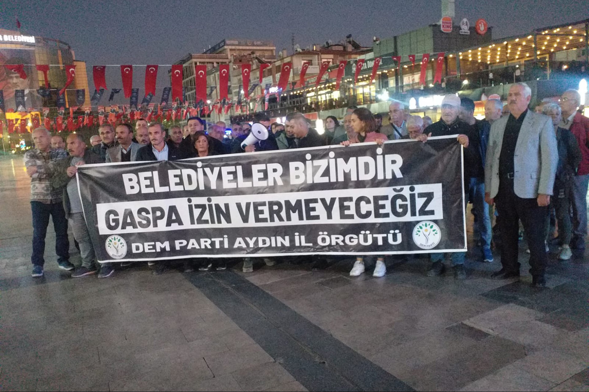 Aydın kayyım protesto