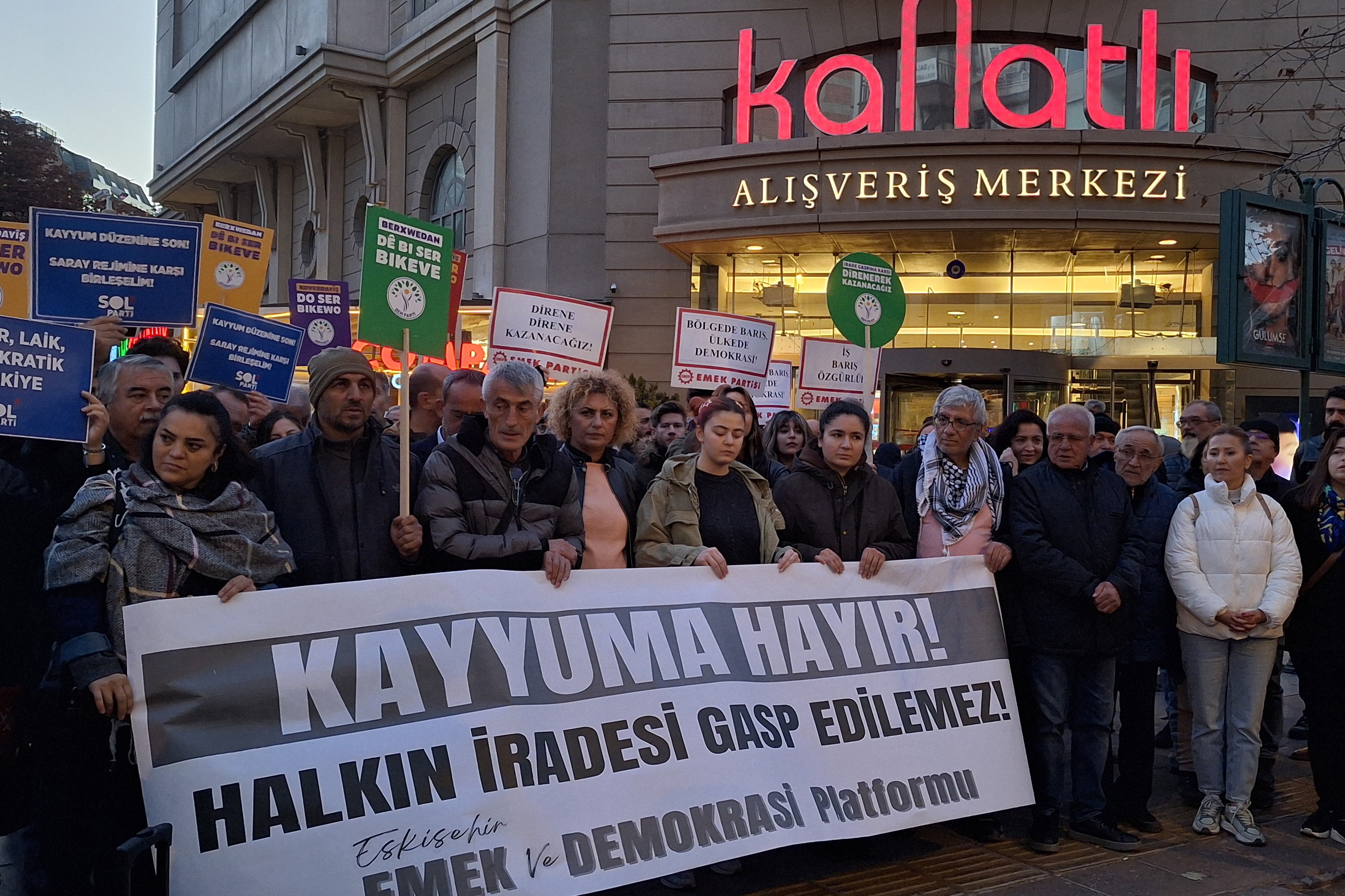 Eskişehir kayyım protesto 