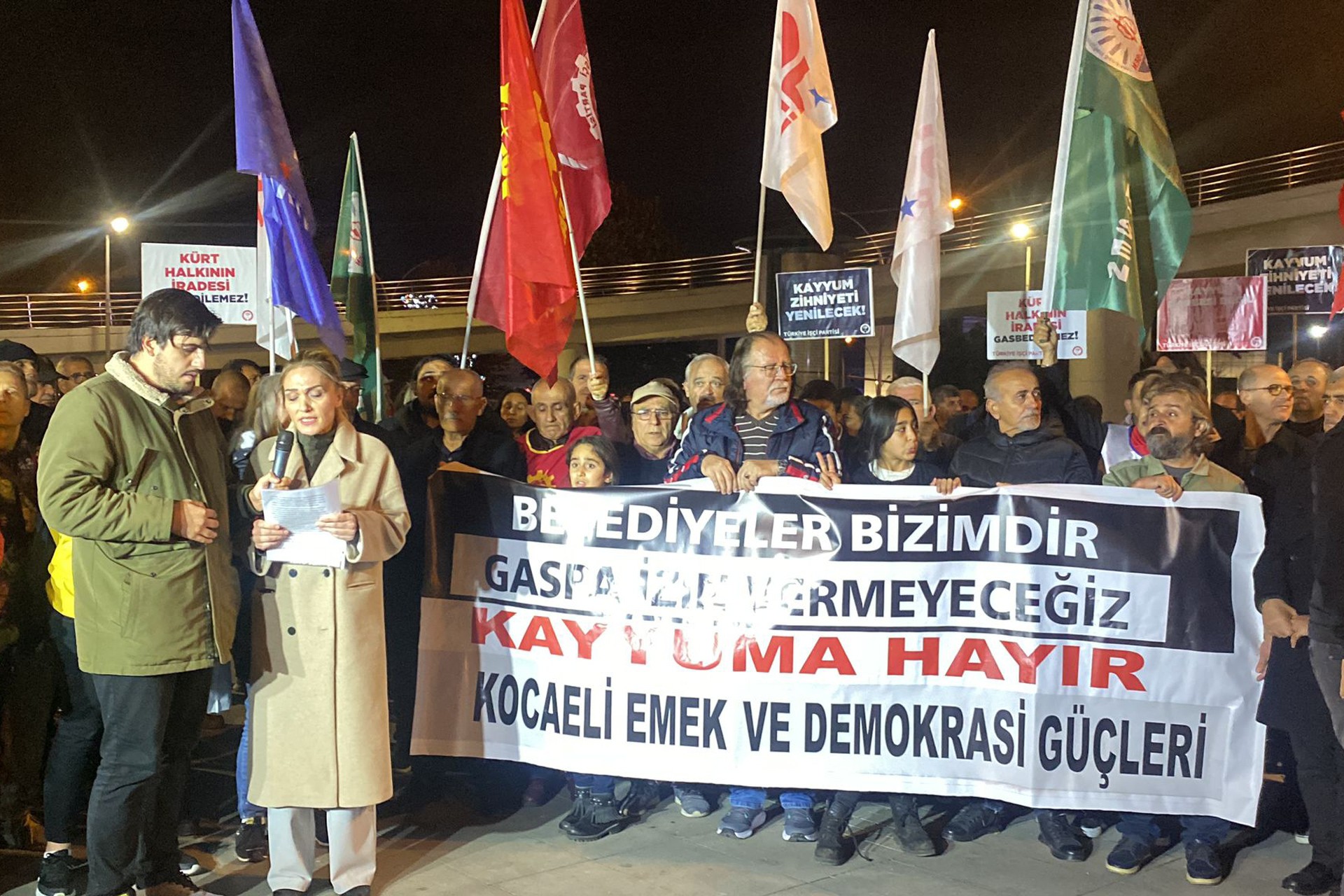 Kocaeli kayyım protestosu 