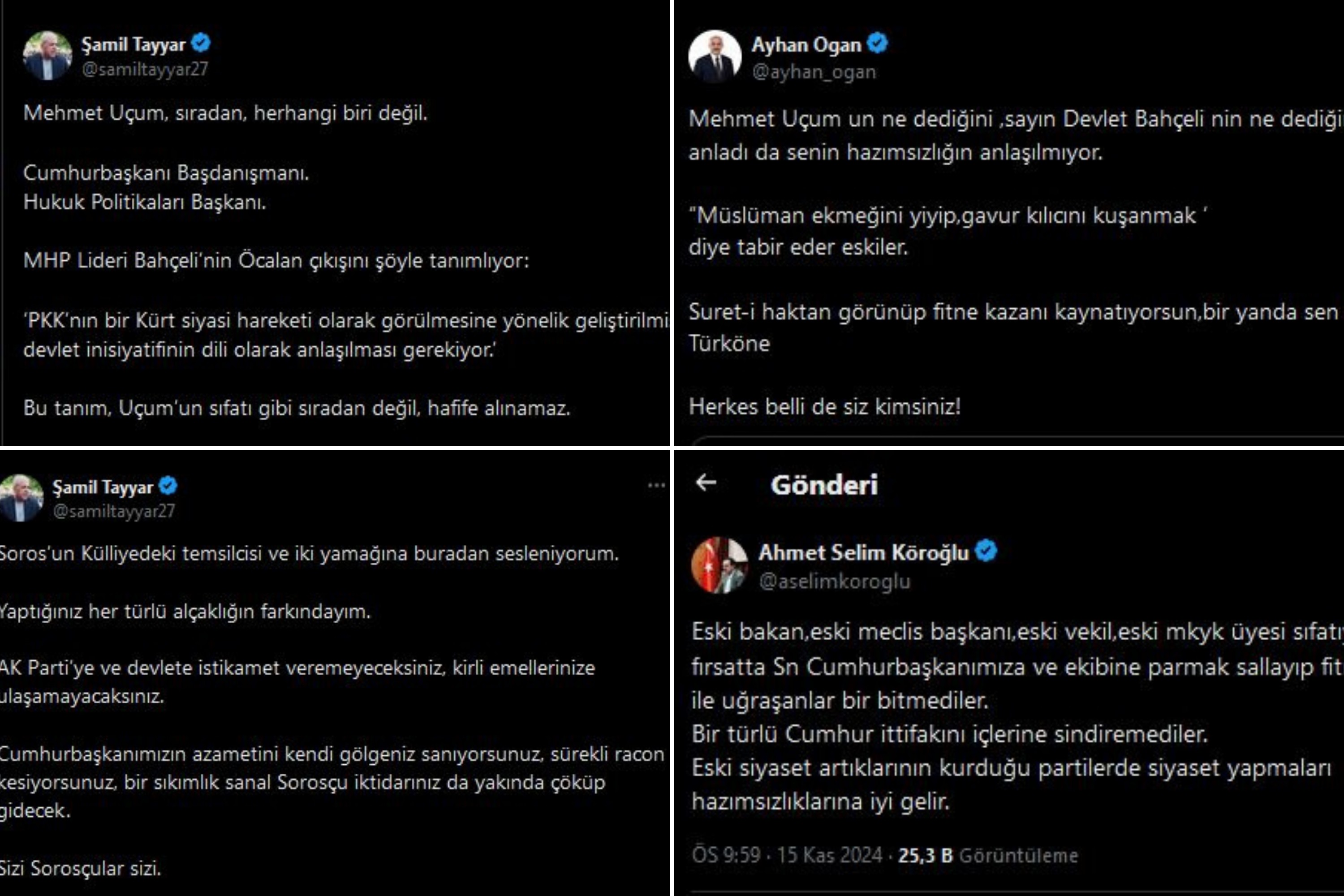 AKP'de Bahçeli-Öcalan polemiği: Tayyar'la danışmanlar birbirine girdi