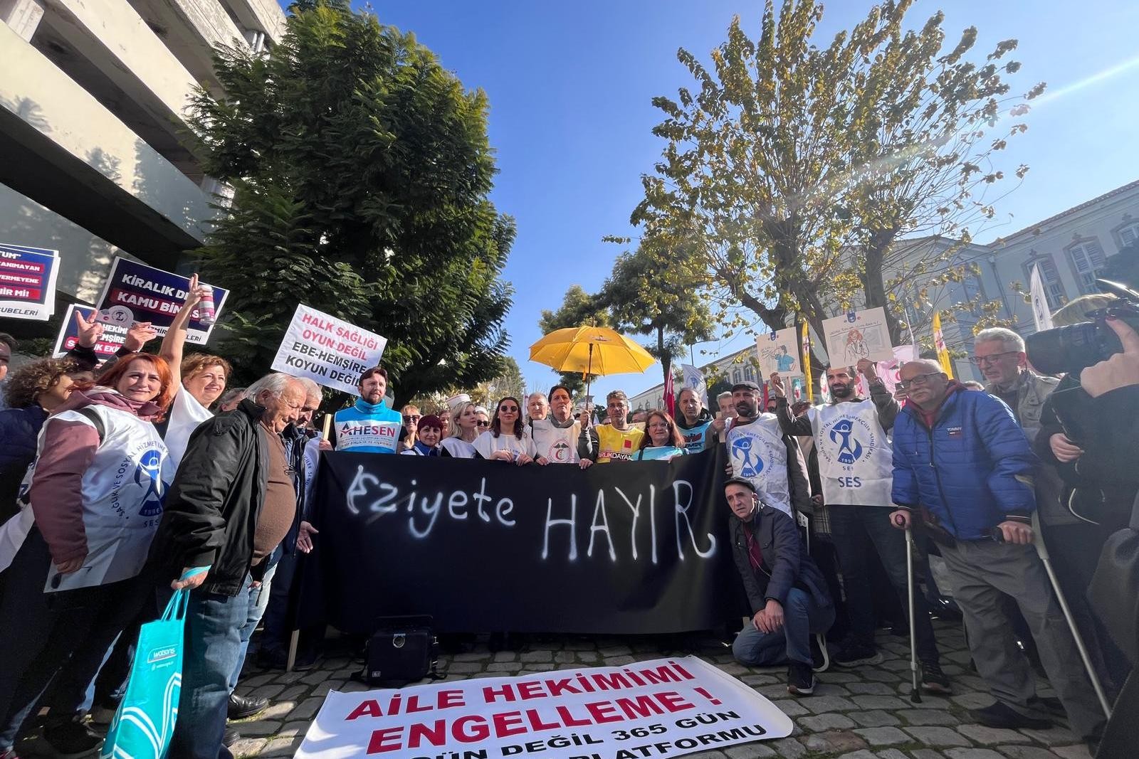 Aile hekimleri iş bırakma eylemi Kadıköy açıklaması