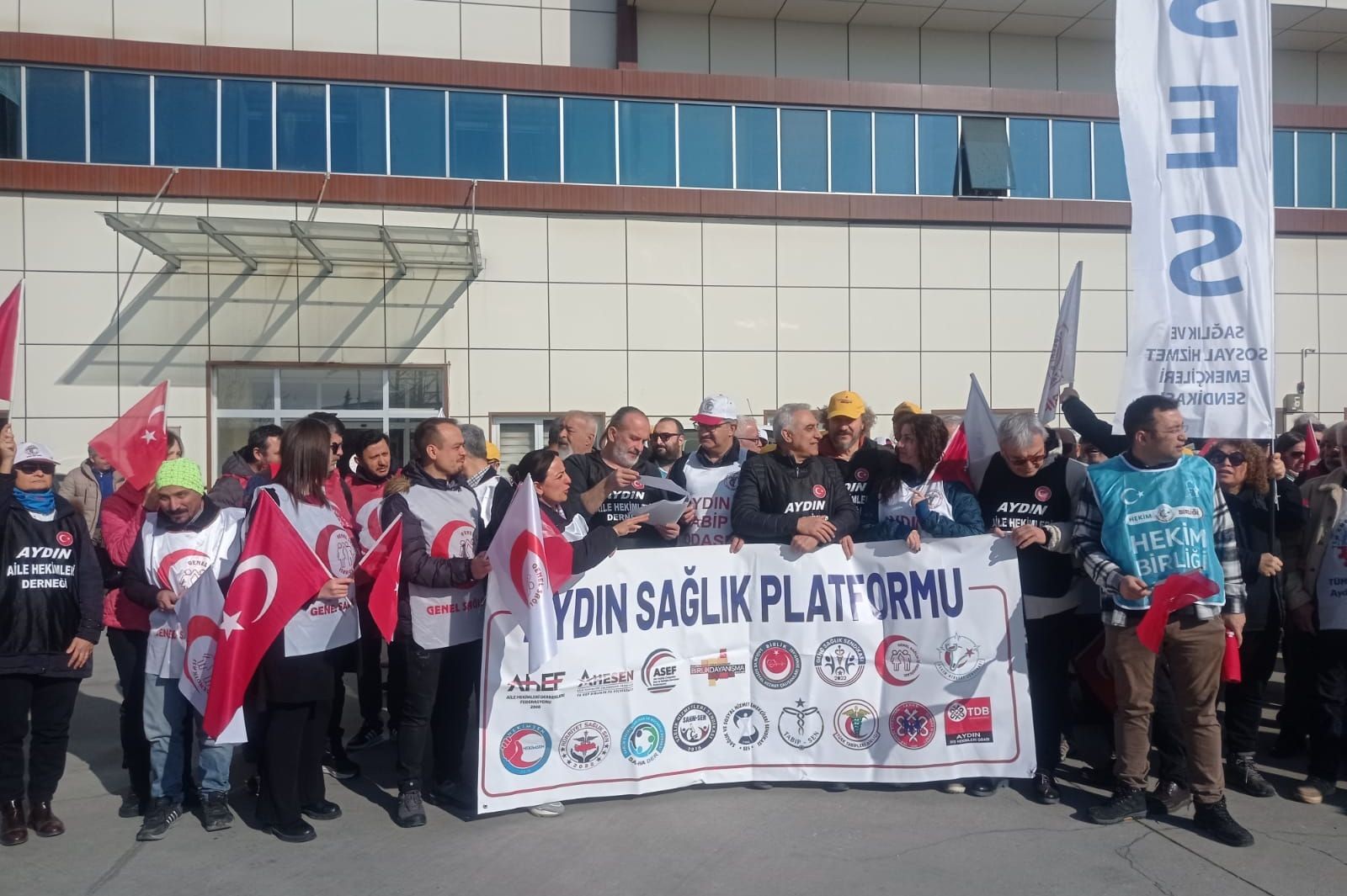 Aydın sağlık platformu basın açıklaması