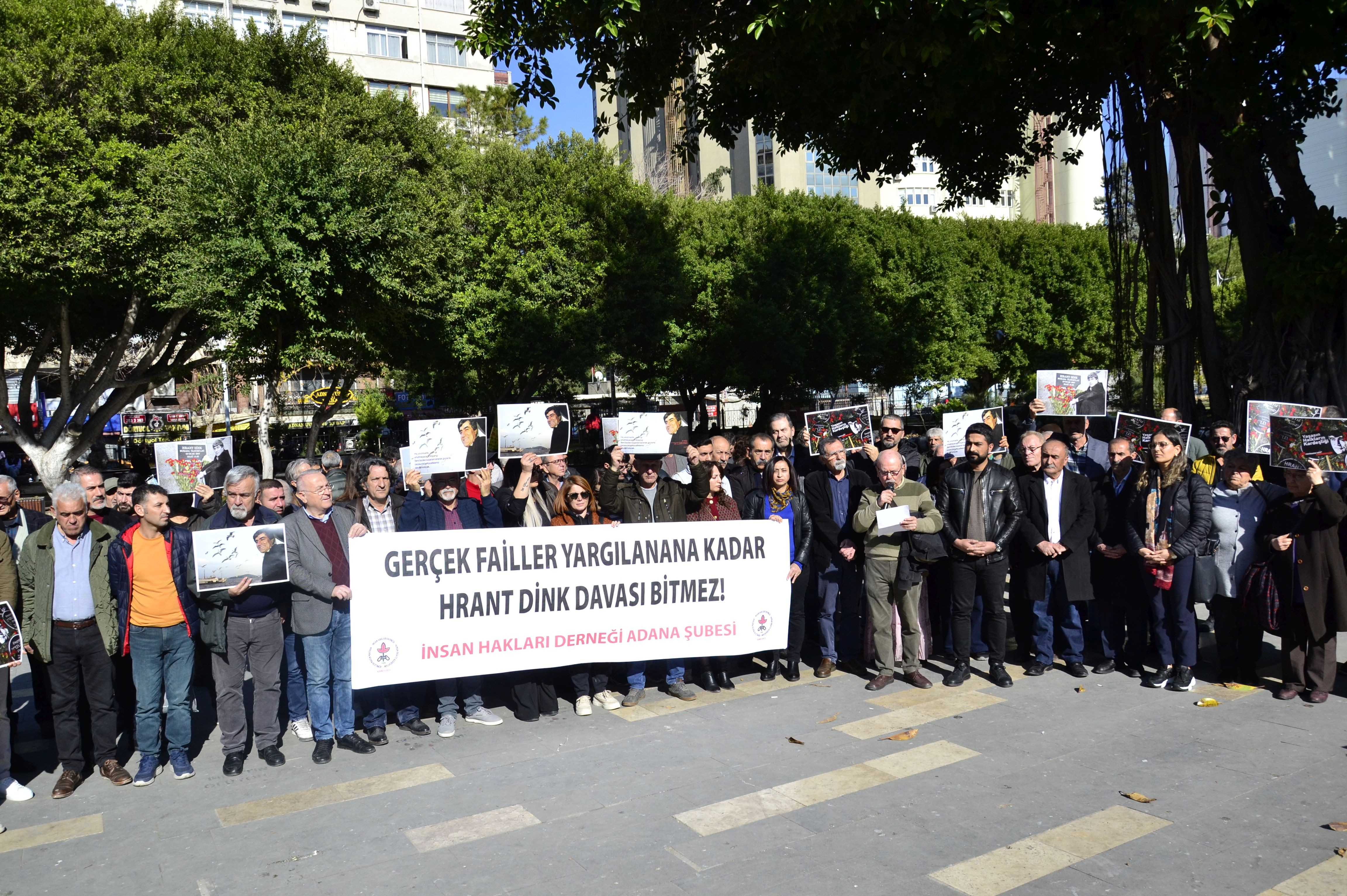 İHD adana şubesi hrant'ı andı