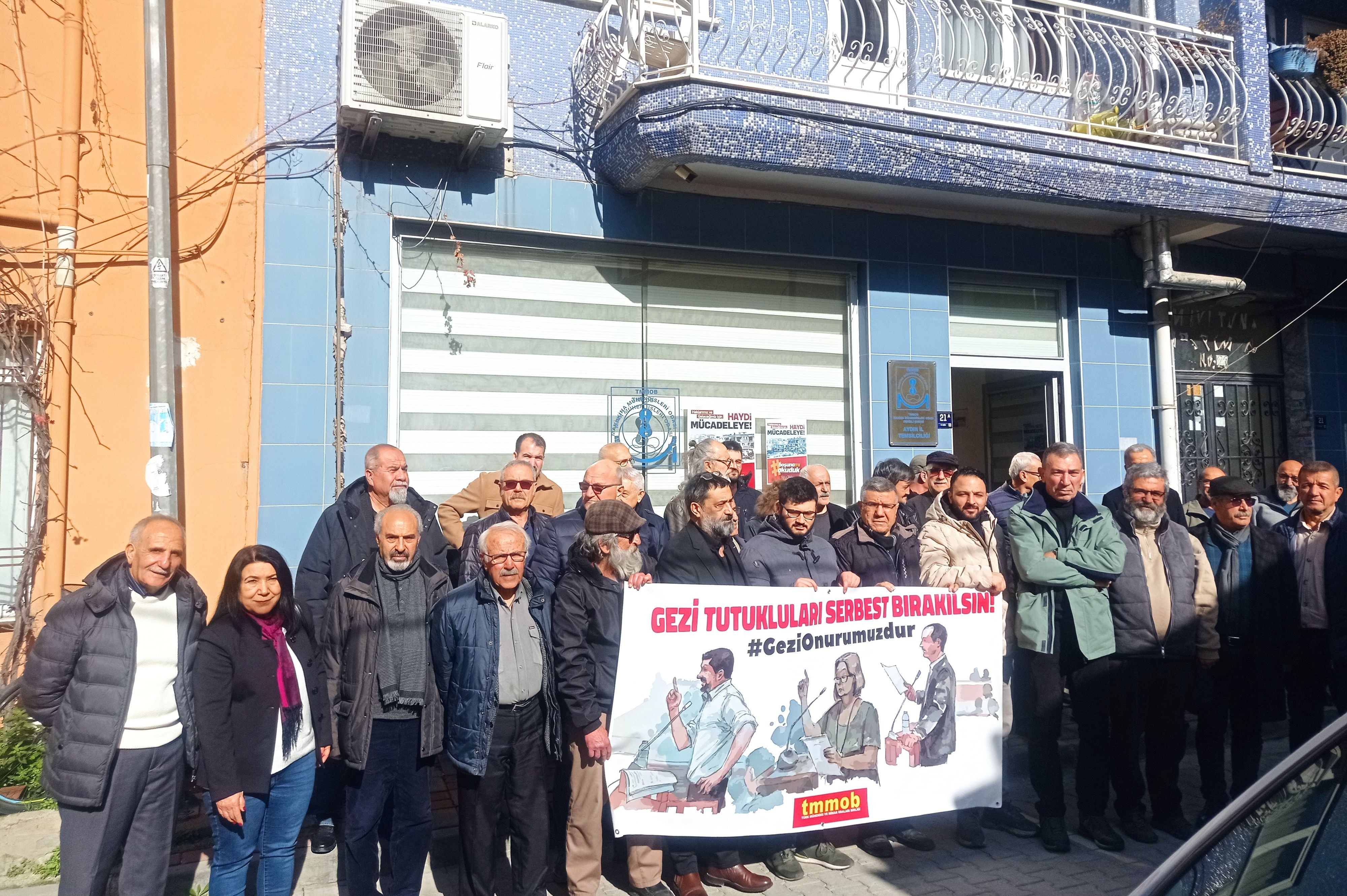 aydında gezi tutukluları için basın açıklaması yapıldı