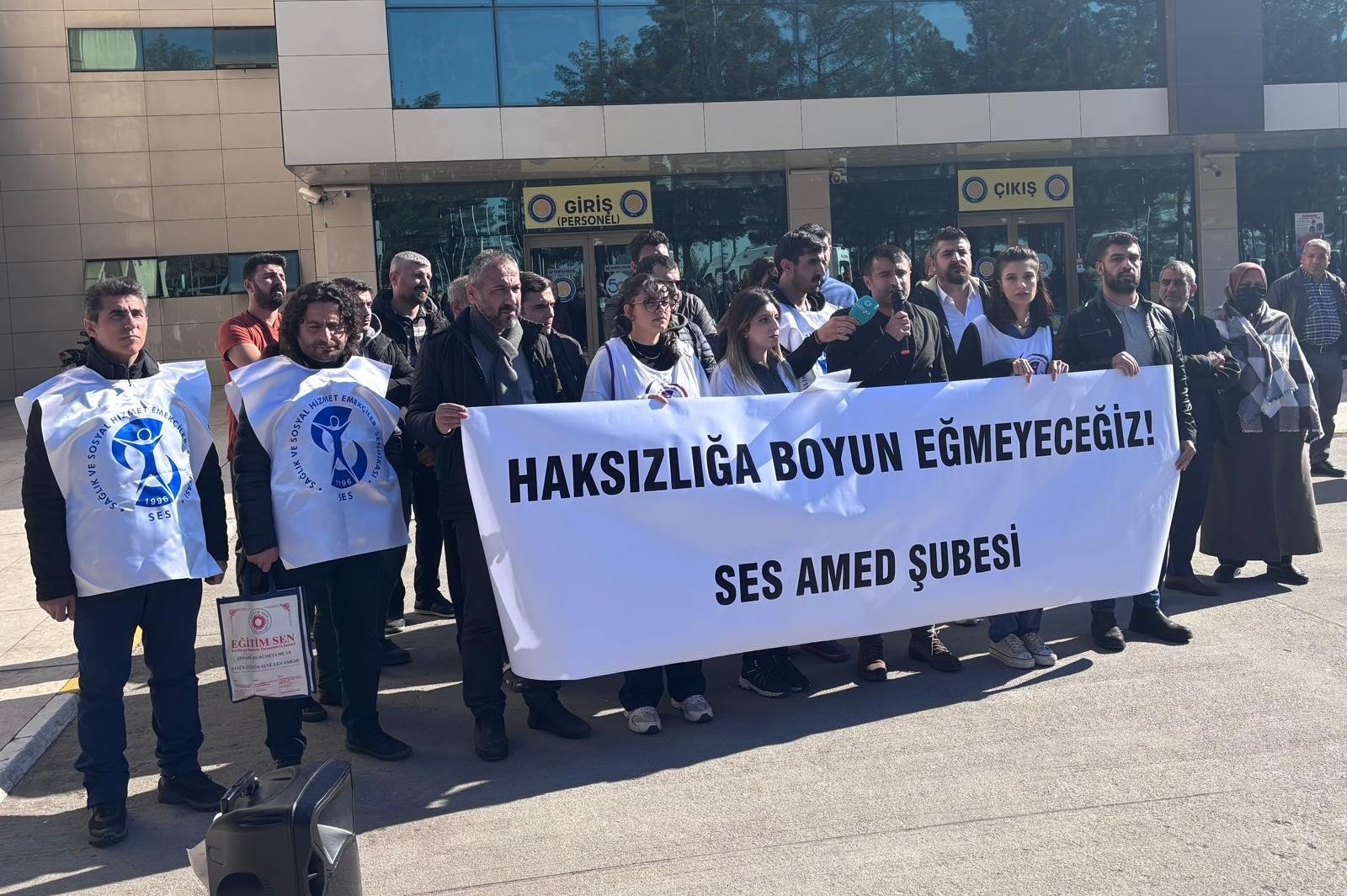 Diyarbakır’da sağlıkçılardan mobbing ve tehdide tepki