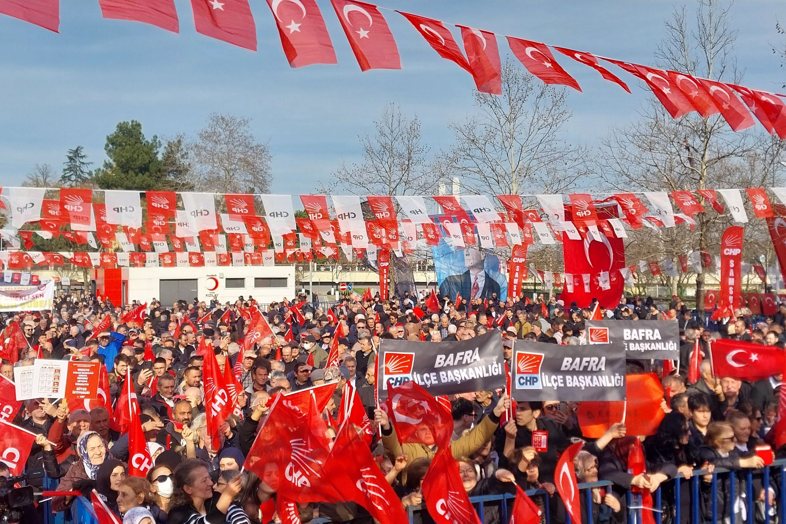 CHP Samsun Çarşamba’da miting düzenledi: Erken seçim talebi öne çıktı