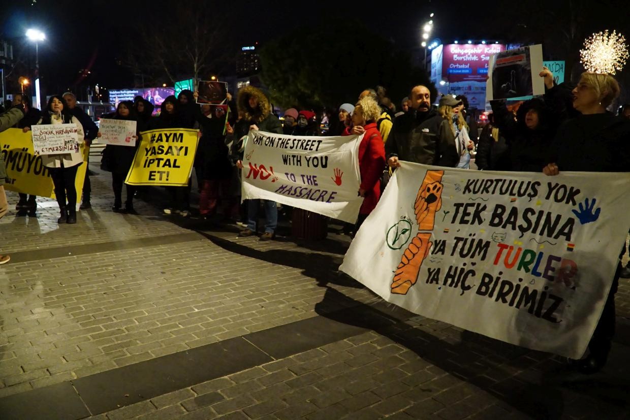 Erzincan’daki köpek katliamı protesto edildi