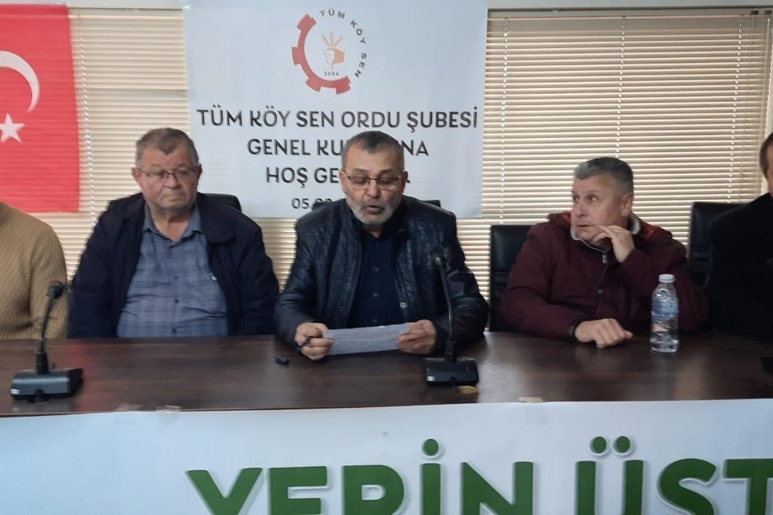 Tüm Köy Sen Ordu Şubesi Genel Kurulunu yaptı