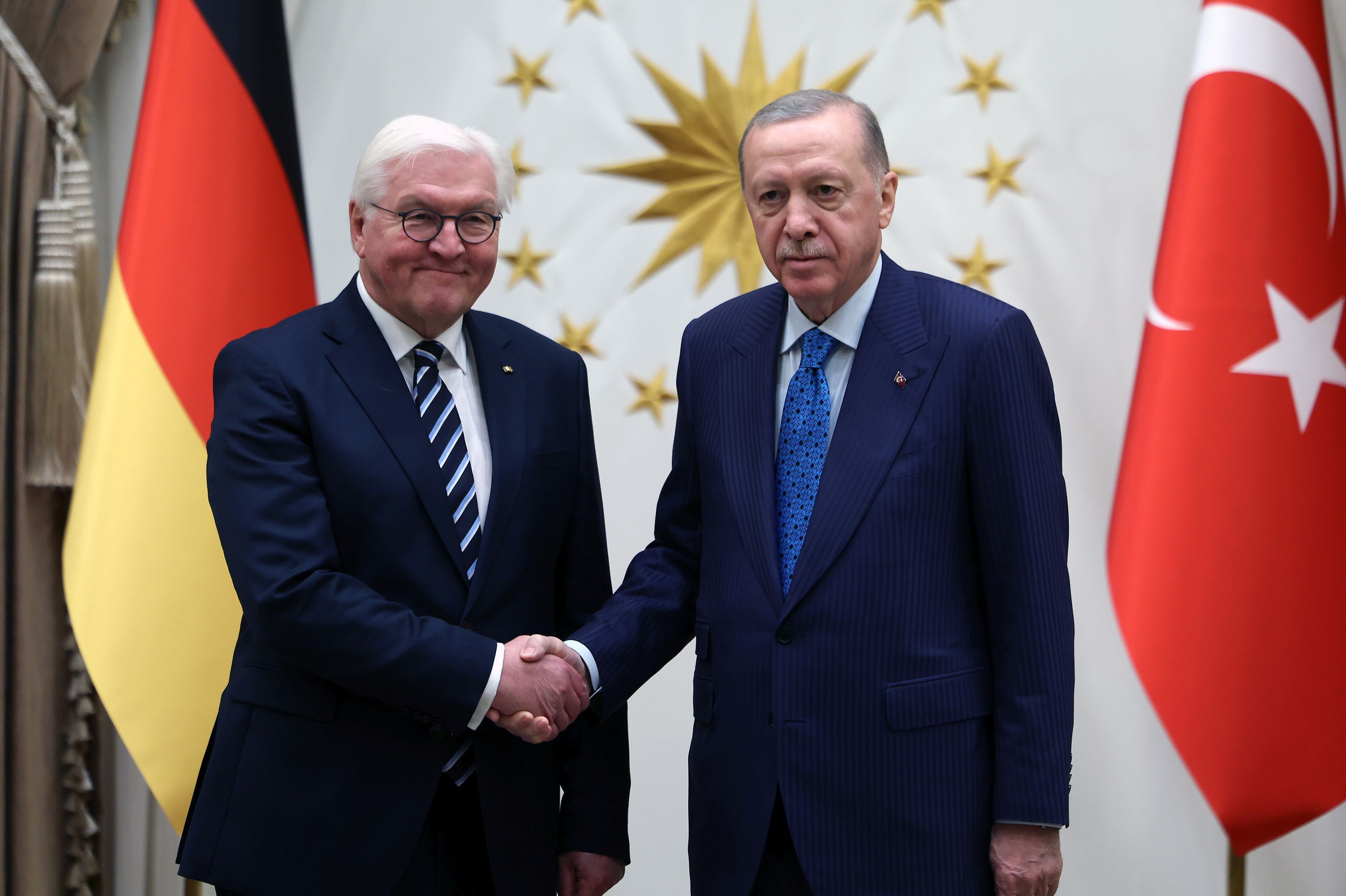 Erdoğan, Almanya Cumhurbaşkanı Steinmeier ile görüştü