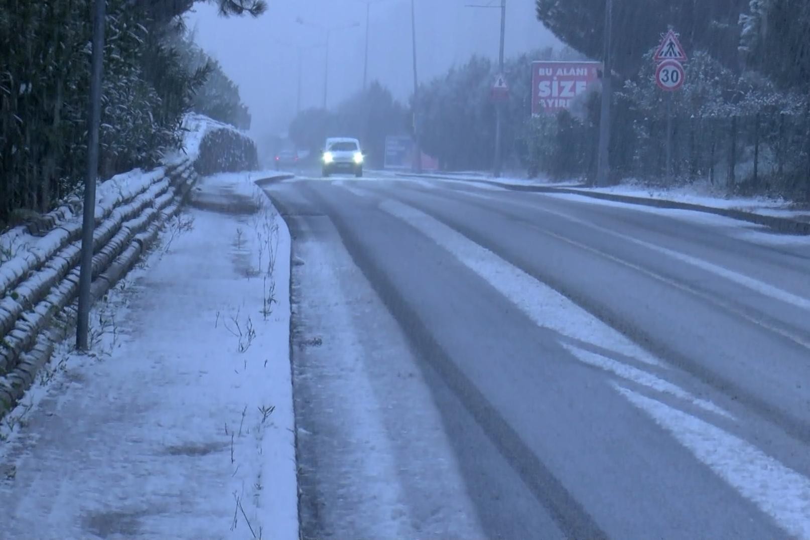 İstanbul'Da kar yağışı