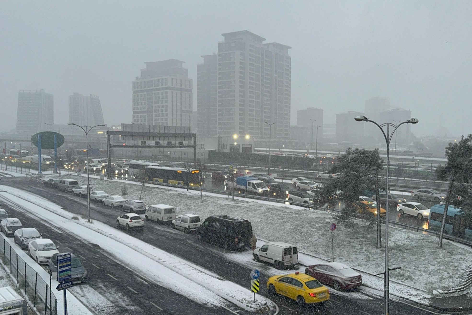 İstanbul'da kar yağışı