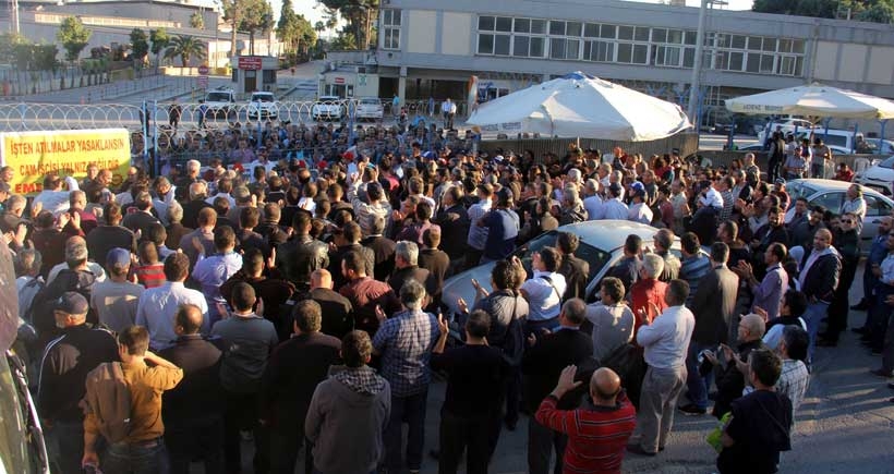 Mersin'de cam işçileri, eylemi bitiren Kristal İş yönetimine tepkili