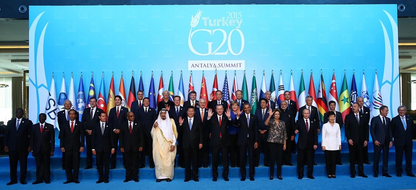 G-20'de liderler fotoğrafı çekildi